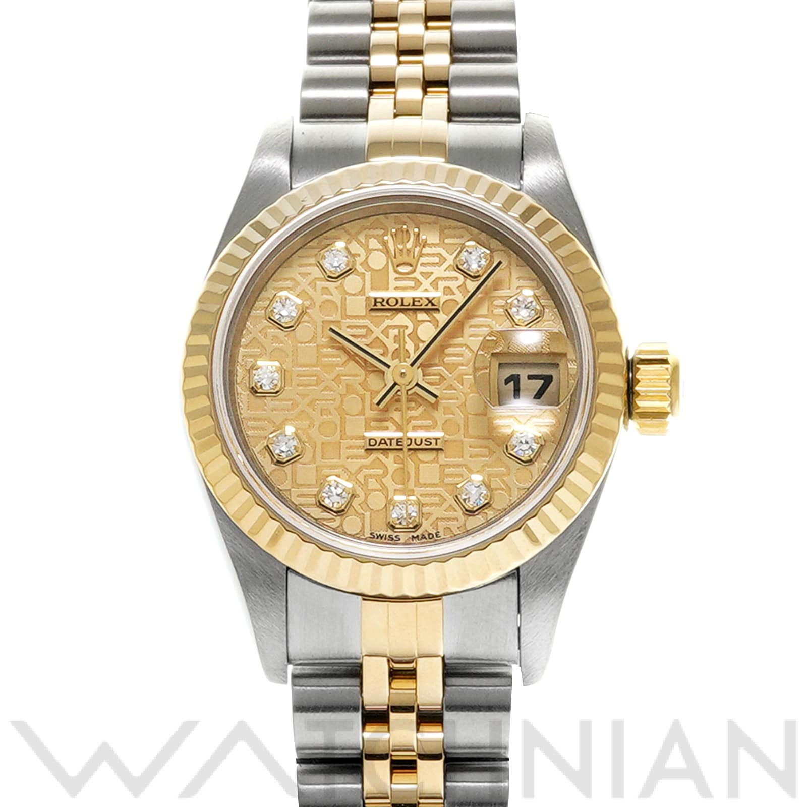 ロレックス デイトジャスト 79173G シャンパンコンピュータ/ダイヤモンド レディース 時計 【中古】【wristwatch】