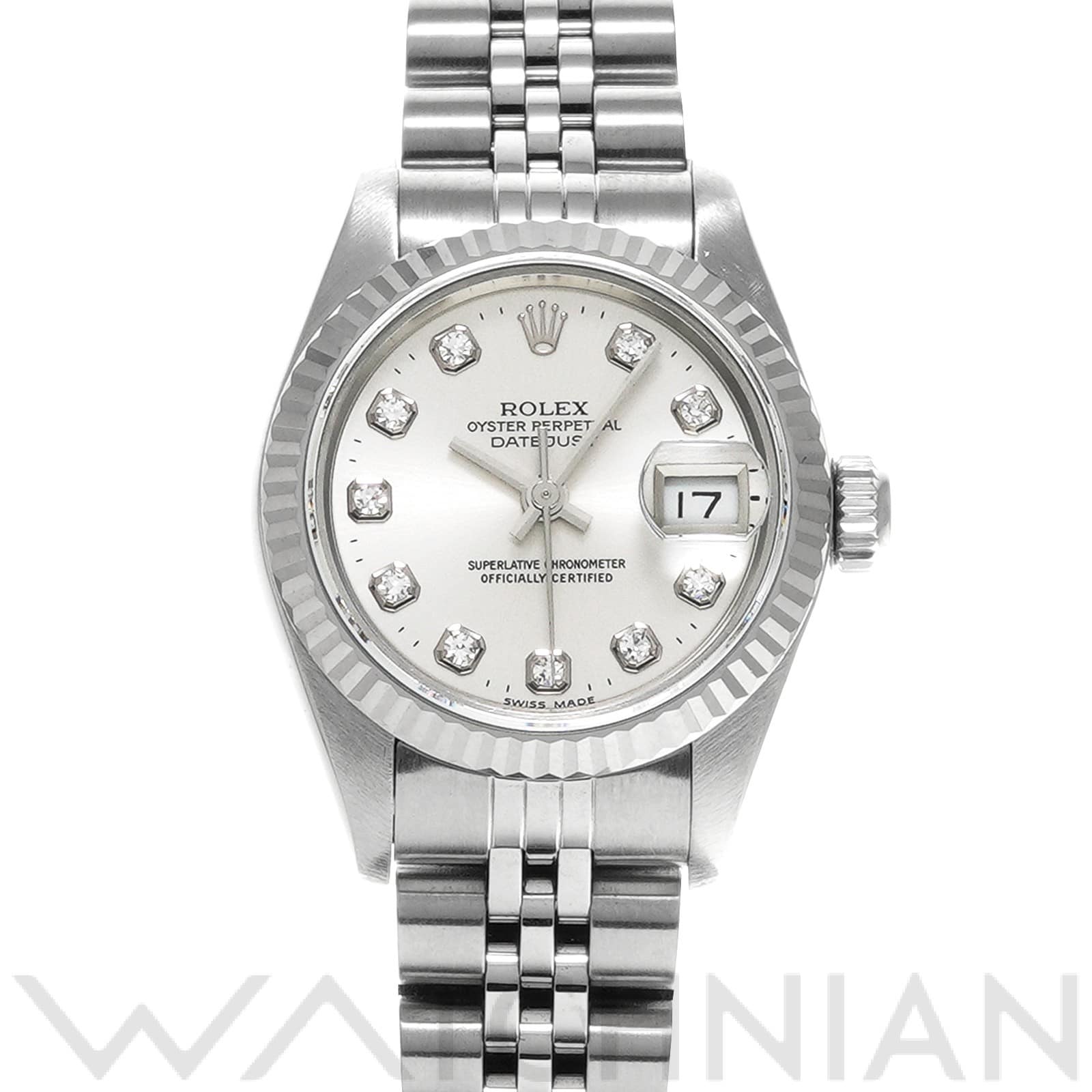 デイトジャスト 69174G U番(1998年頃製造) シルバー/ダイヤモンド ロレックス ROLEX レディース 【中古】