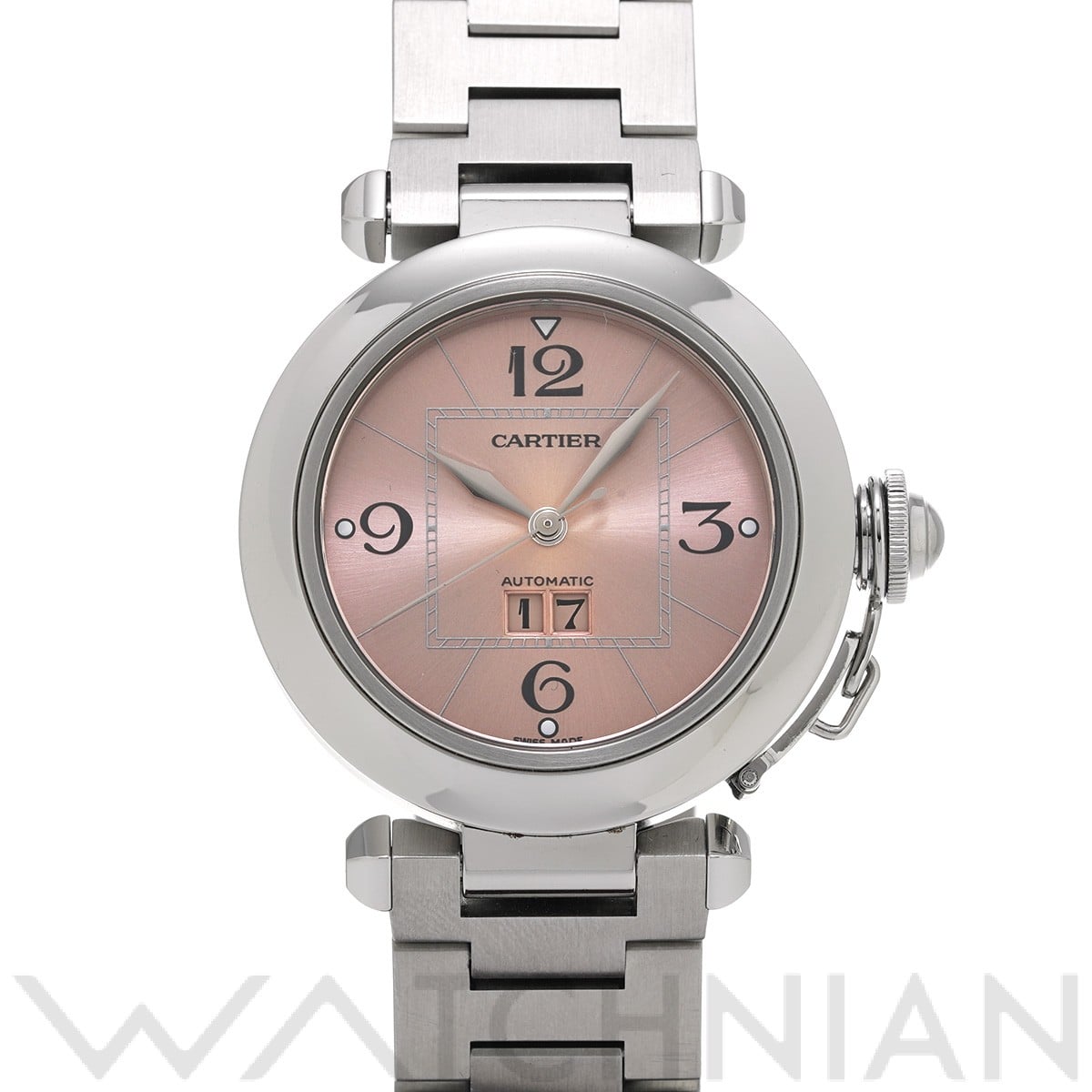 カルティエ / CARTIER パシャC ビッグデイト W31058M7 ピンク ユニセックス 時計 【中古】【wristwatch】
