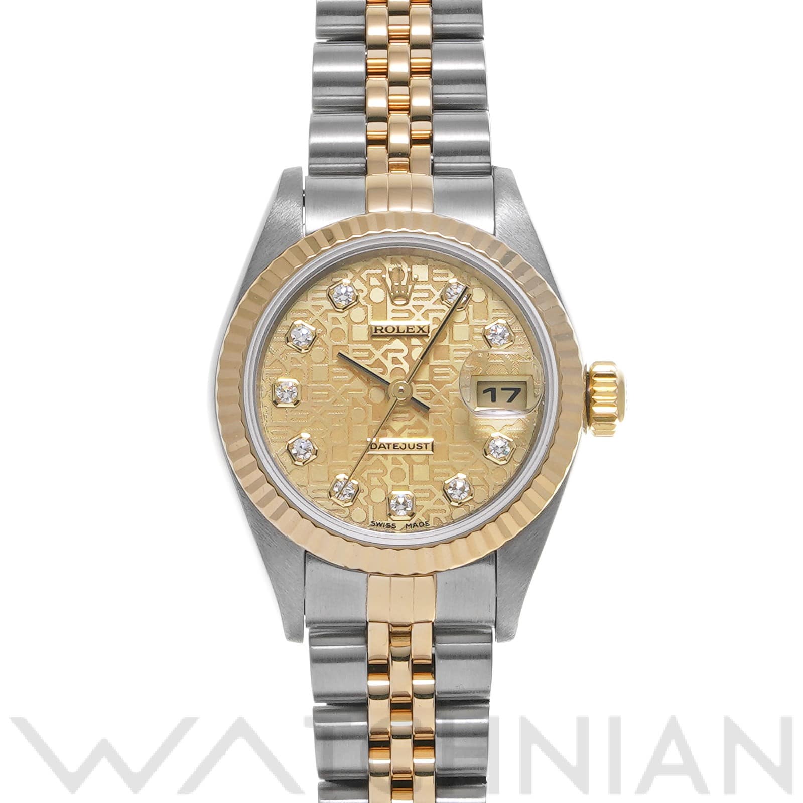 ロレックス デイトジャスト 79173G シャンパンコンピュータ/ダイヤモンド レディース 時計 【中古】【wristwatch】