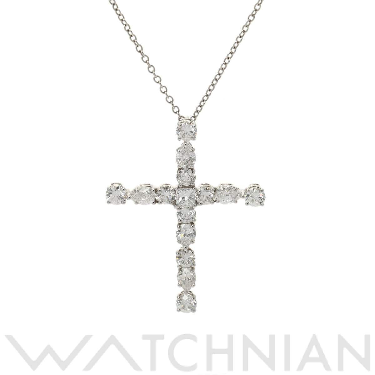 ハリー ウィンストン マドンナ クロス ネックレス シルバー Pt950プラチナ レディース ジュエリー 【中古】【jewelry】