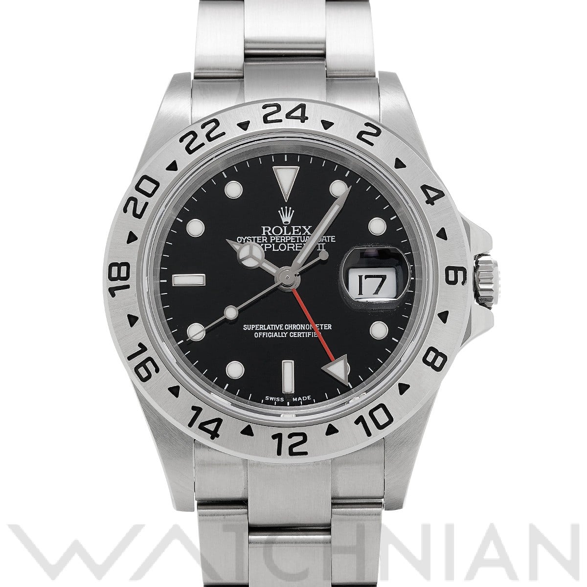 ロレックス エクスプローラーII 16570 ブラック メンズ 時計 【中古】【wristwatch】