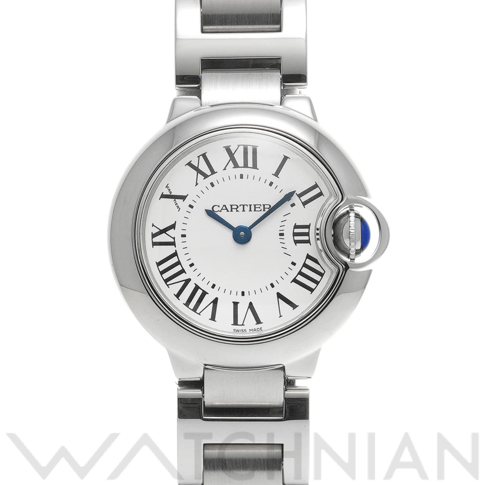 カルティエ / CARTIER バロンブルー ドゥ カルティエ 28mm W69010Z4 シルバー レディース 時計 【中古】【wristwatch】
