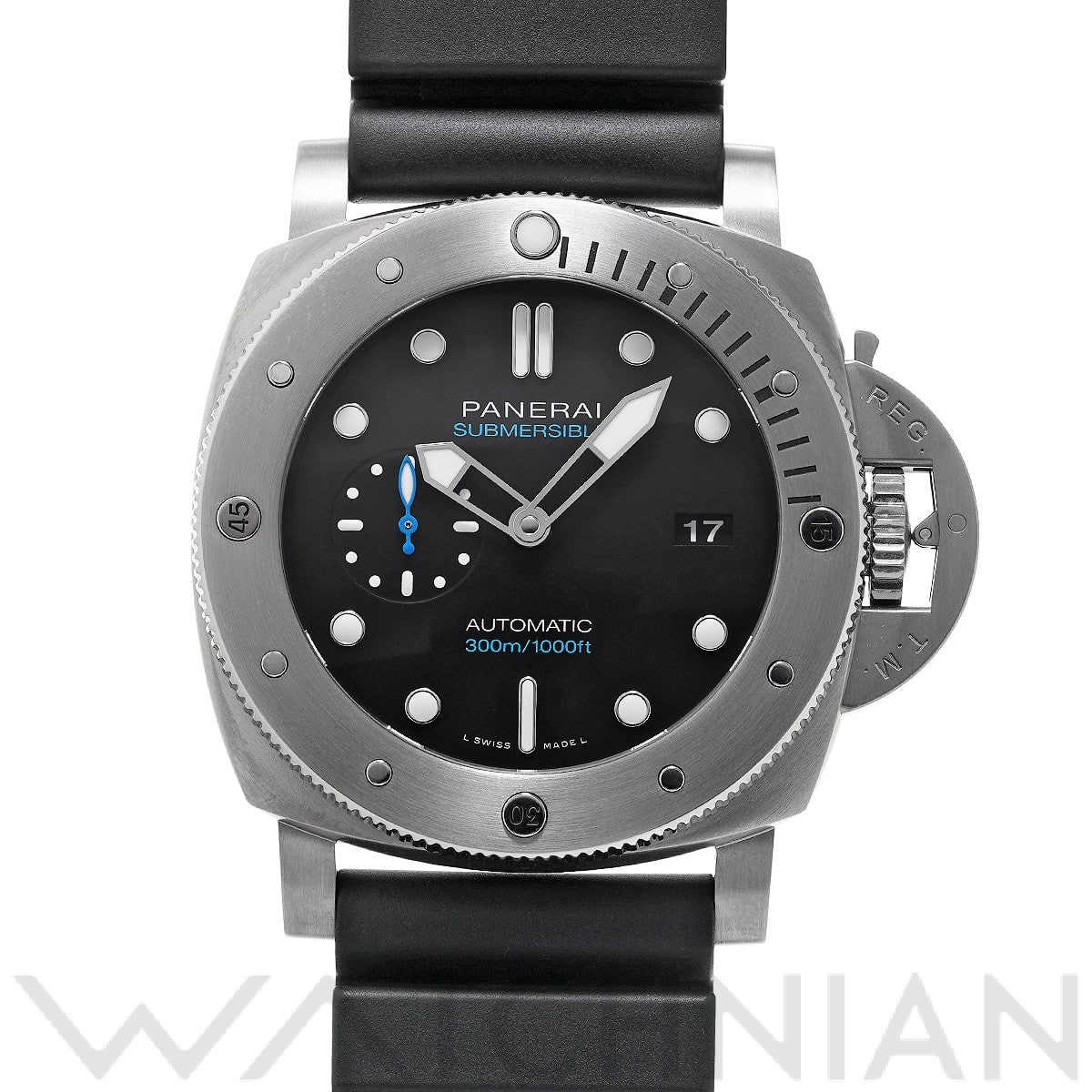 ルミノール 1950 サブマーシブル 3デイズ チタニオ PAM01305 V番(2019年製造) ブラック パネライ PANERAI メンズ 【中古】