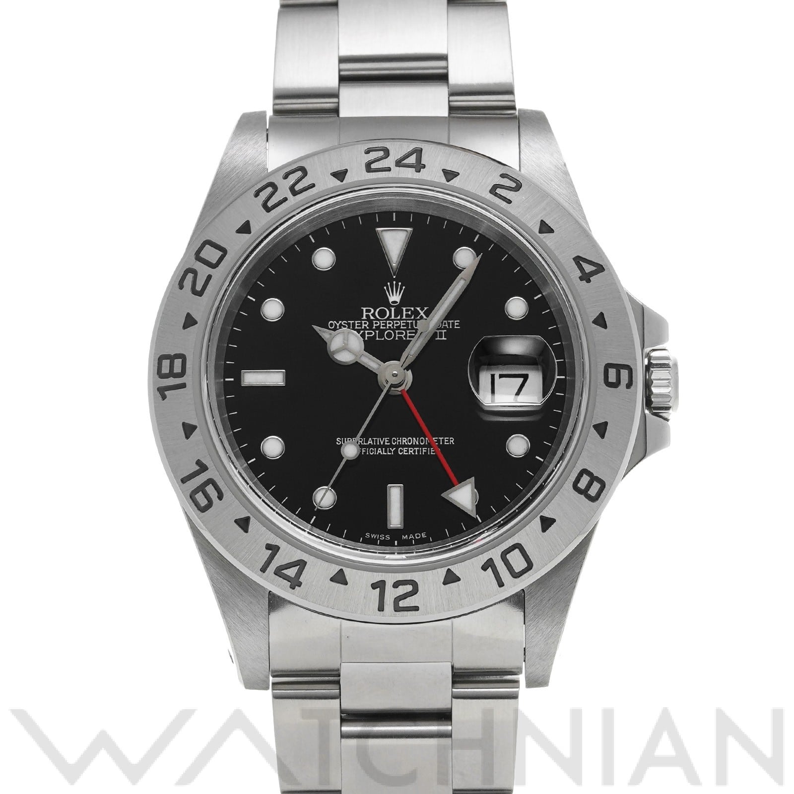 ロレックス エクスプローラーII 16570 ブラック メンズ 時計 【中古】【wristwatch】