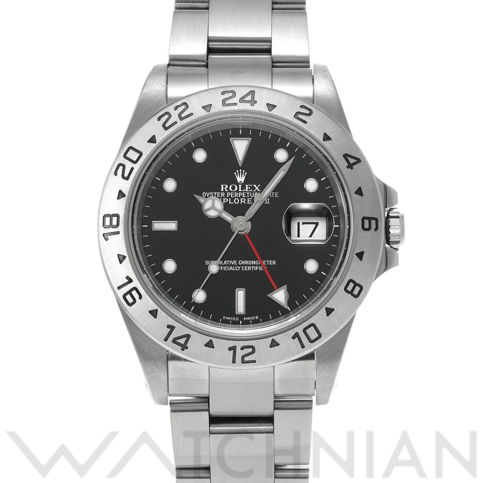 ロレックス エクスプローラーII 16570 ブラック メンズ 時計 【中古】【wristwatch】