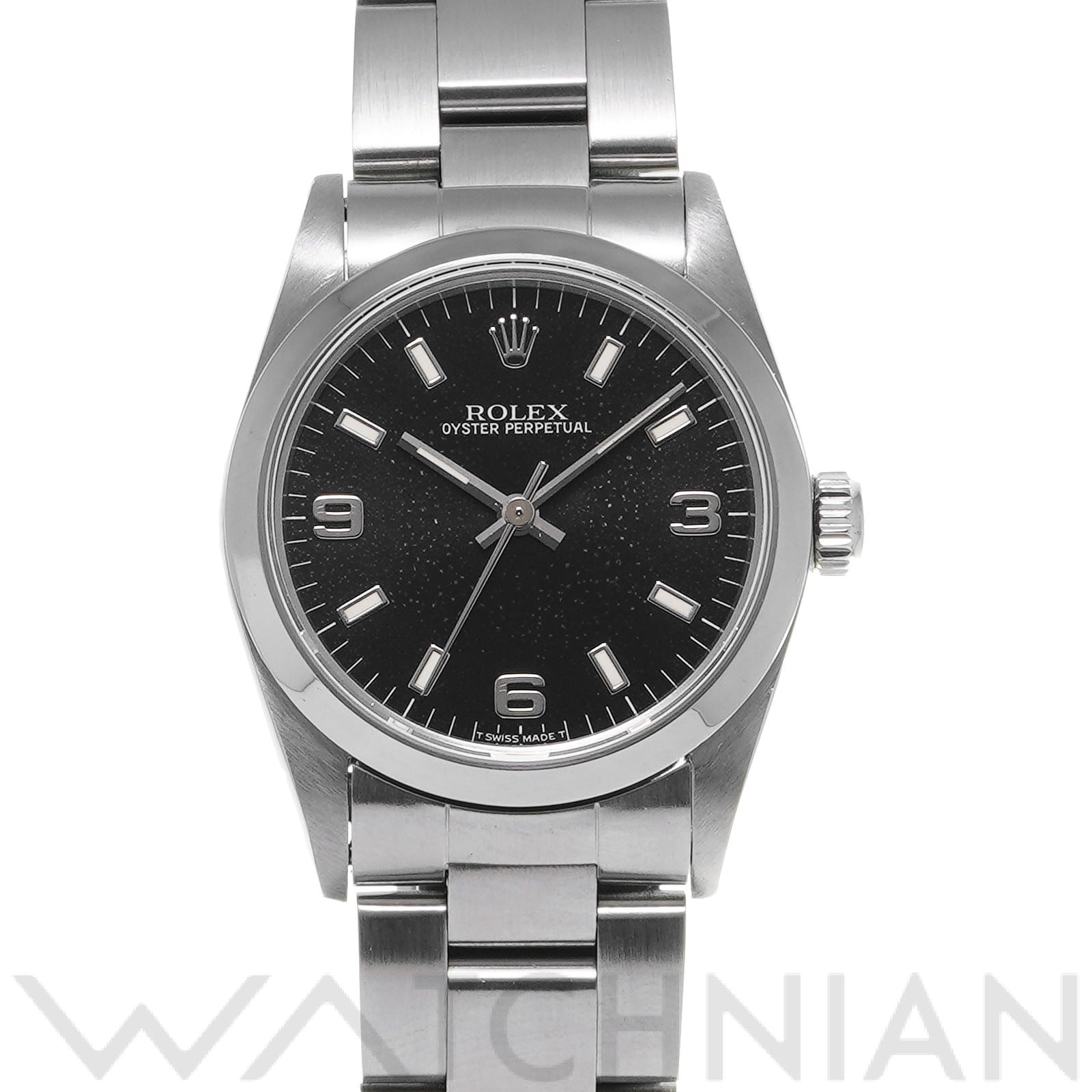 オイスターパーペチュアル 67480 W番(1996年頃製造) ブラック ロレックス ROLEX ユニセックス 【中古】