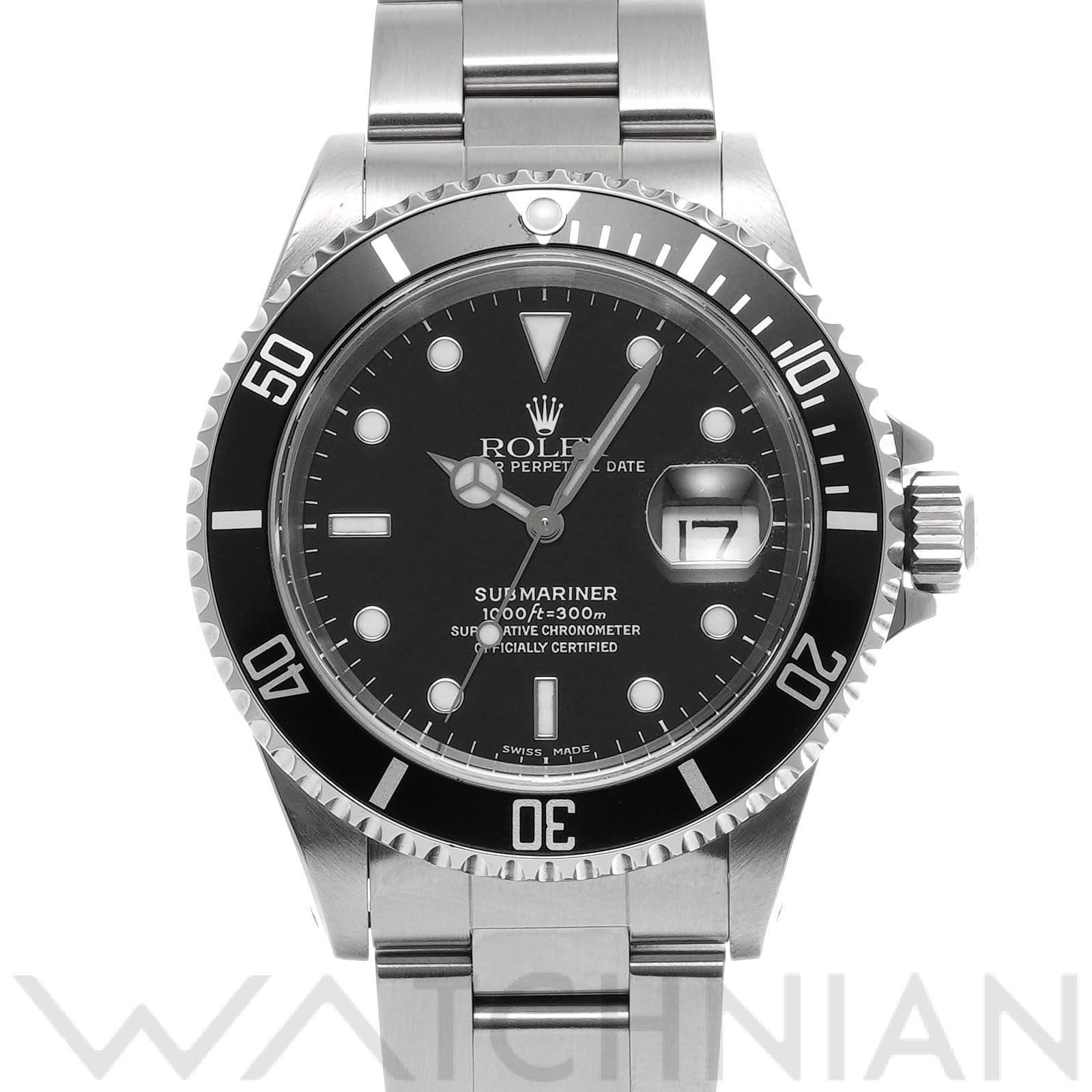 サブマリーナ デイト 16610 A番(1999年頃製造) ブラック ロレックス ROLEX メンズ 【中古】