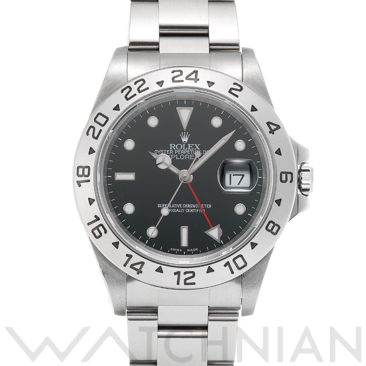 ロレックス エクスプローラーII 16570 ブラック メンズ 時計 【中古】【wristwatch】