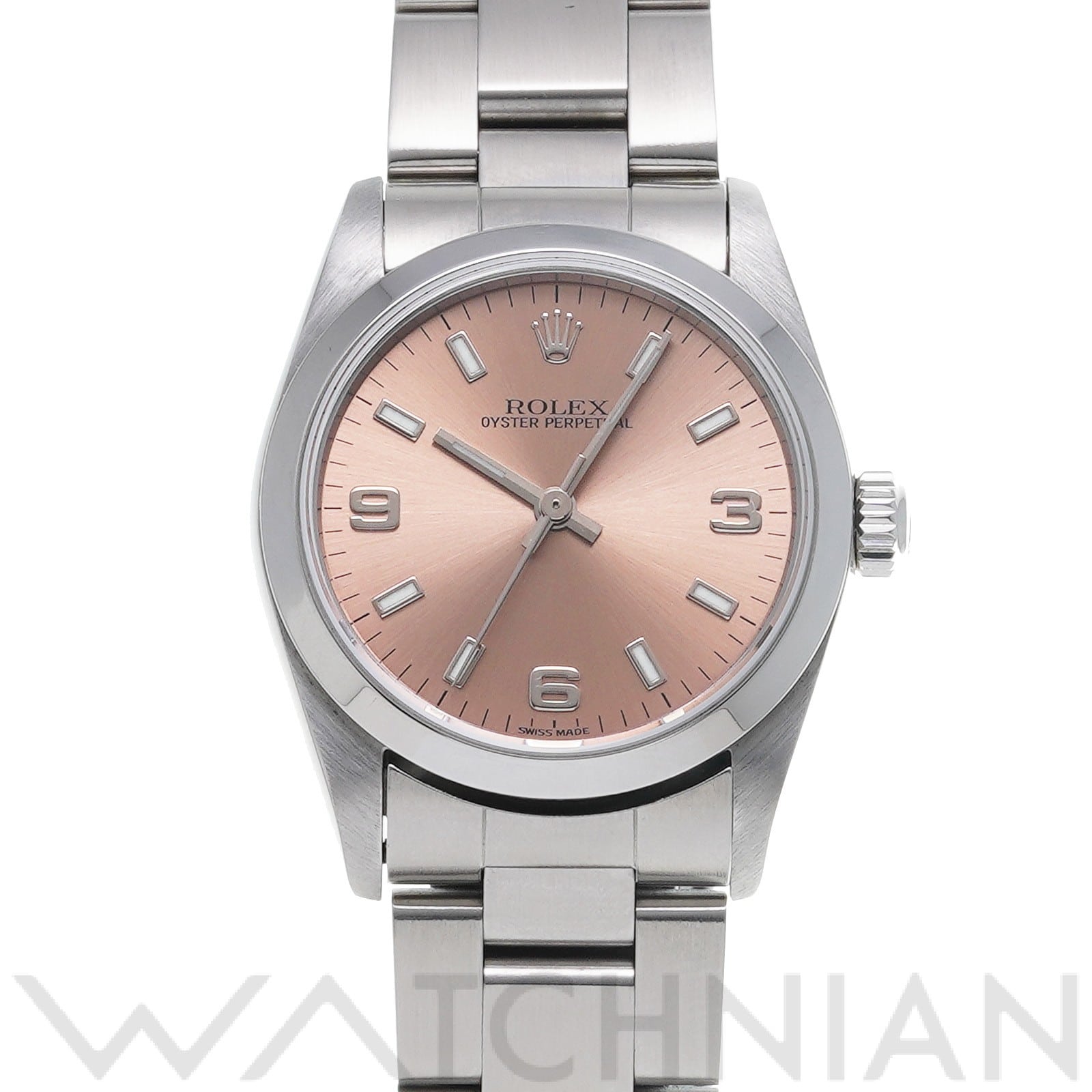 オイスターパーペチュアル 77080 K番(2001年頃製造) ピンク ロレックス ROLEX ユニセックス 【中古】