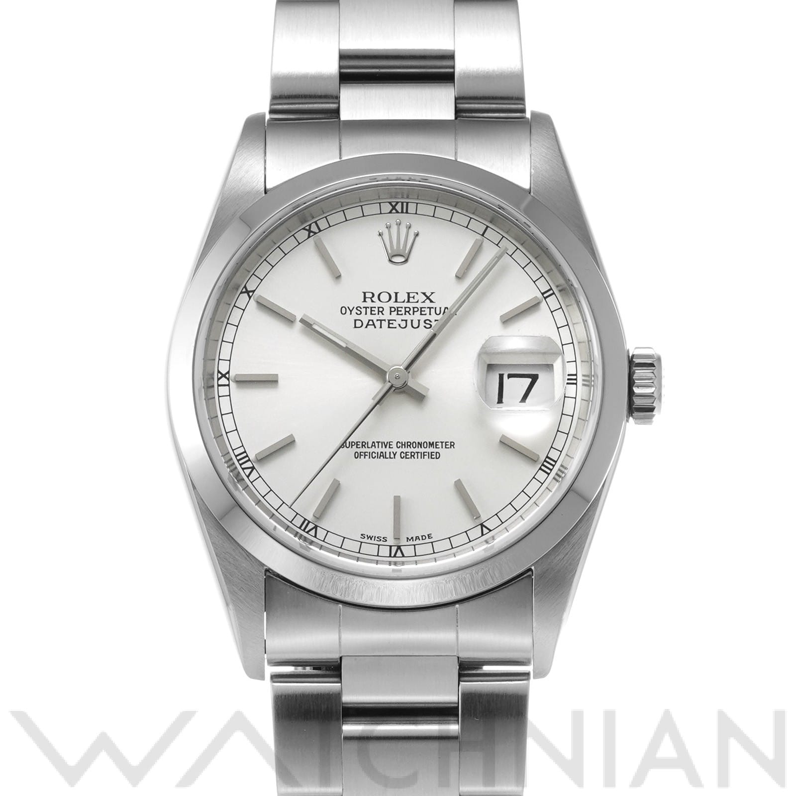 ロレックス デイトジャスト 16200 シルバー メンズ 時計 【中古】【wristwatch】