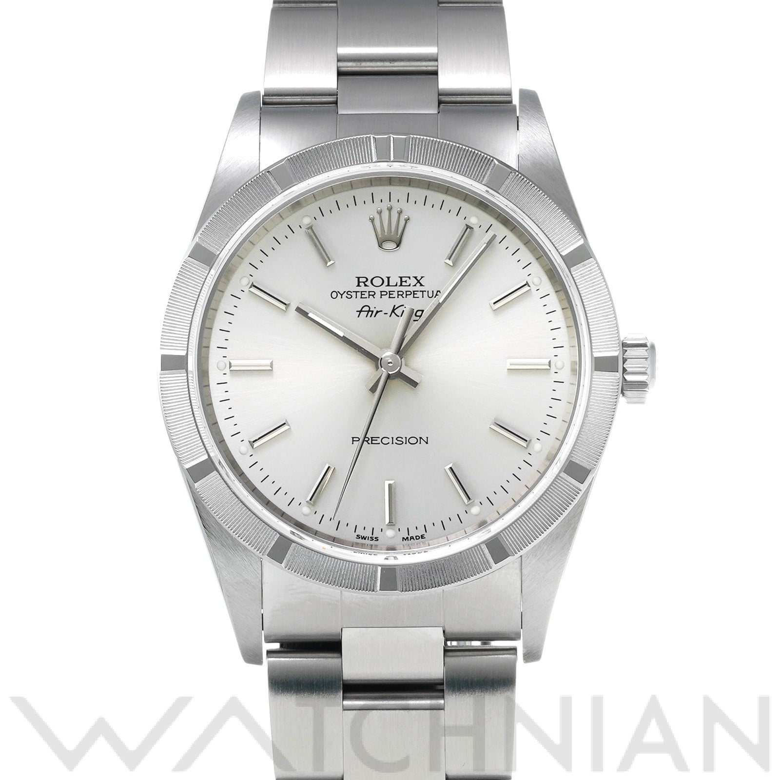エアキング 14010M Y番(2002年頃製造) シルバー ロレックス ROLEX メンズ 【中古】