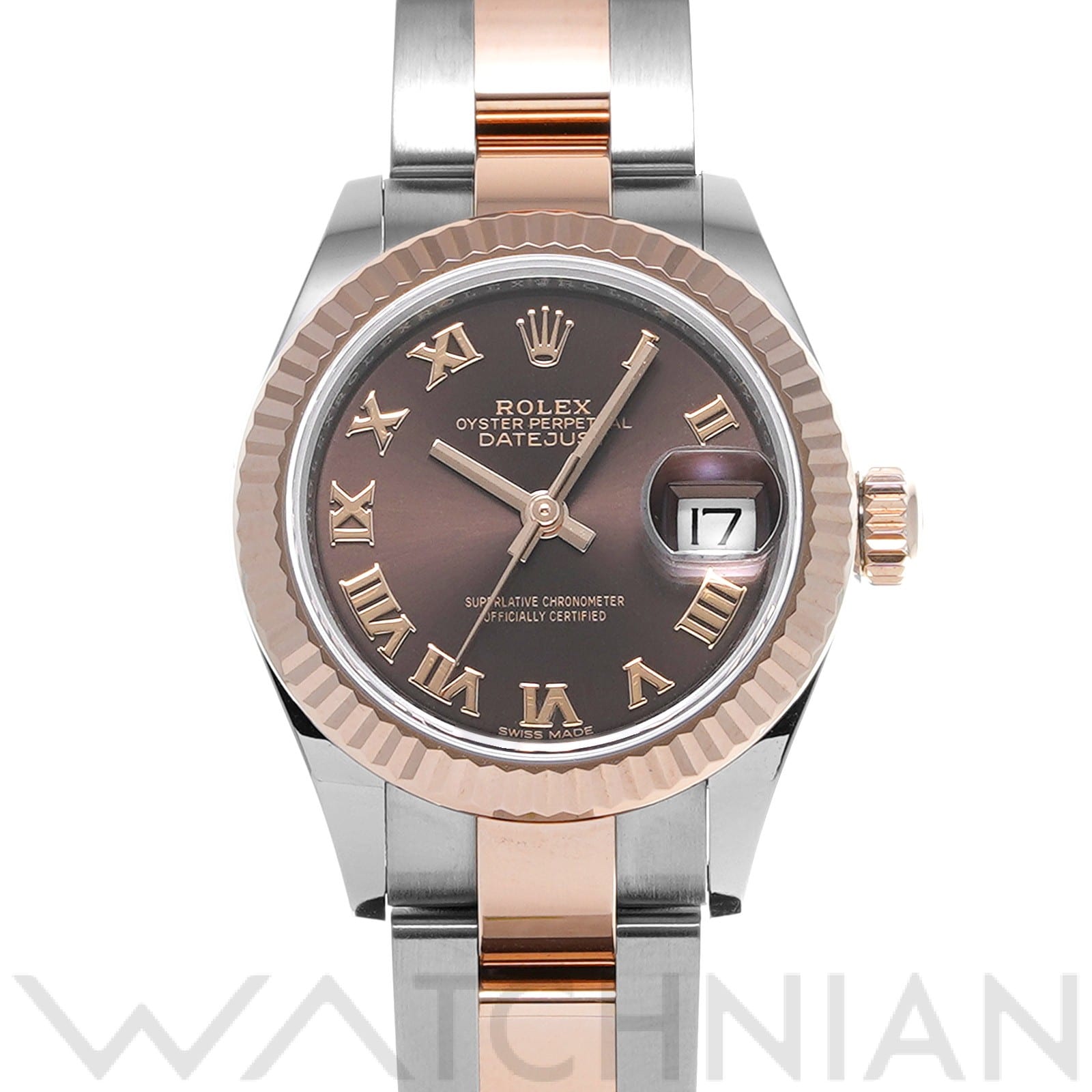 ロレックス レディ デイトジャスト 28 279171 チョコレート レディース 時計 【中古】【wristwatch】