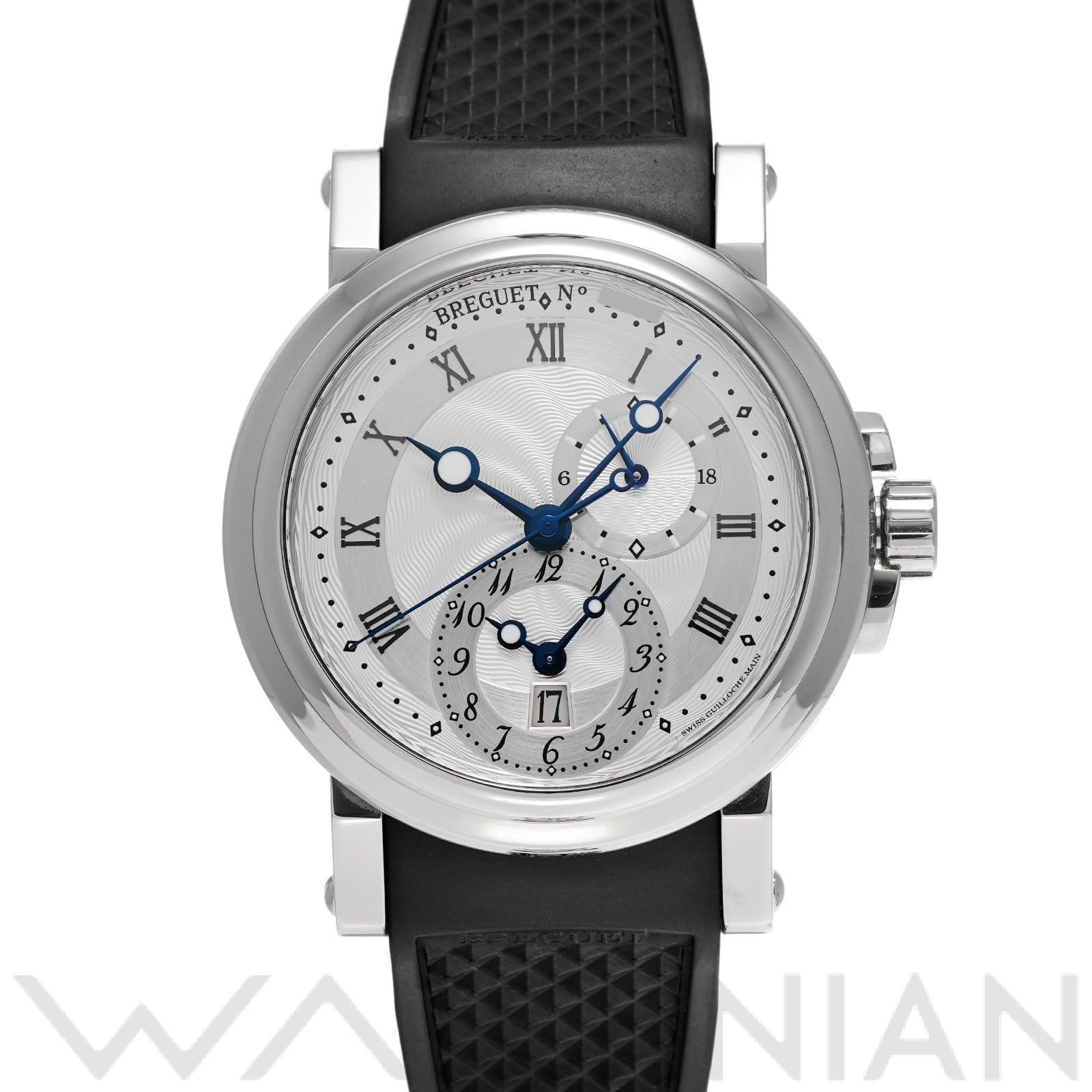 マリーン GMT 5857ST/12/5ZU シルバー ブレゲ Breguet メンズ 【中古】