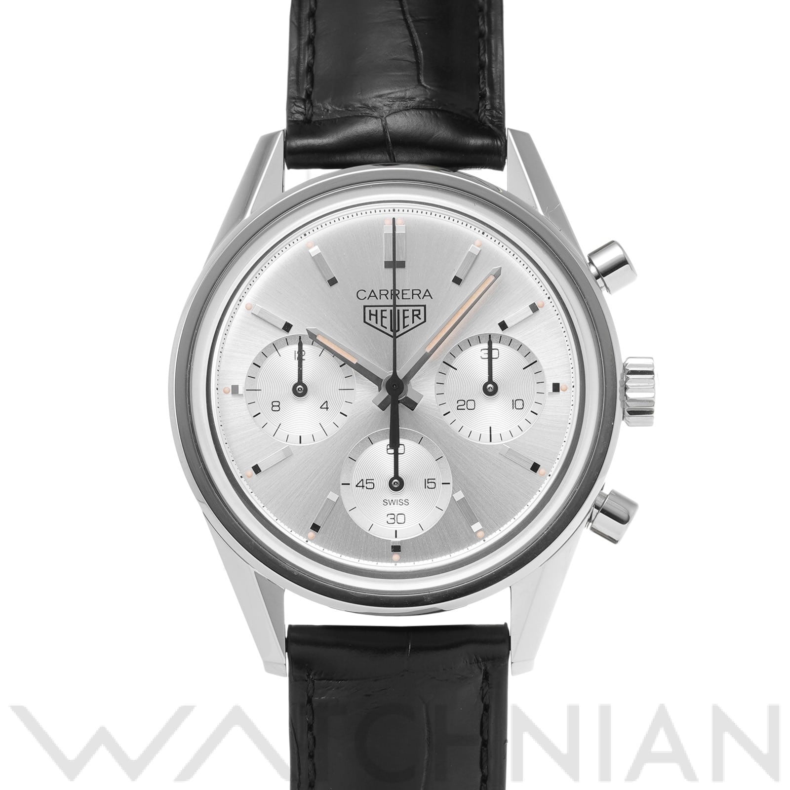 カレラ キャリバーホイヤー02 クロノグラフ 160th CBK221B.FC6479 シルバー タグ ホイヤー TAG HEUER メンズ 【中古】