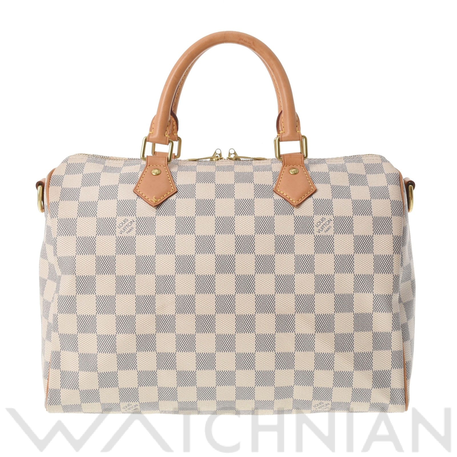 ダミエアズール スピーディ バンドリエール 30 2WAY ホワイト N41001 ダミエアズールキャンバス LOUIS VUITTON ルイ ヴィトン レディース 【中古】