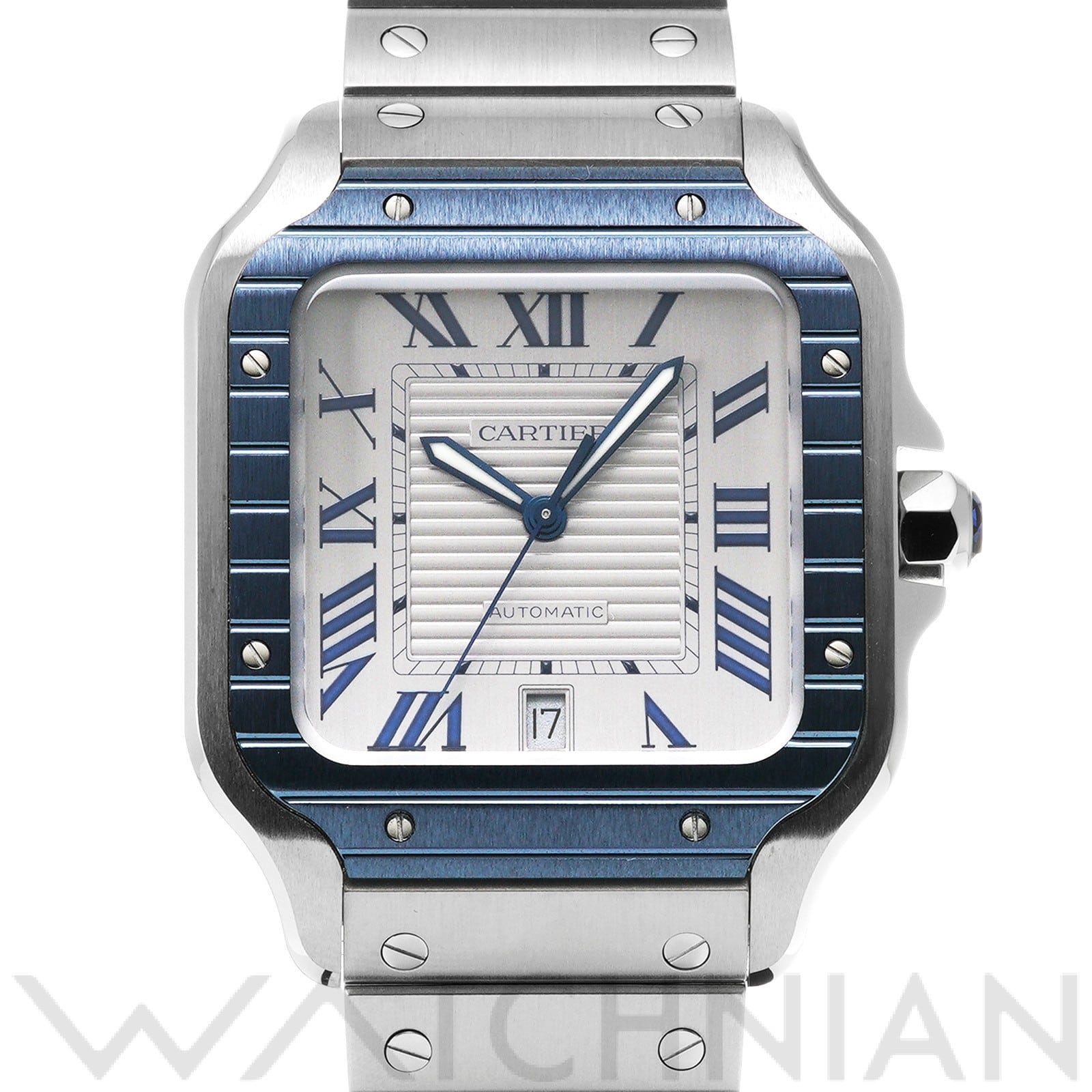 カルティエ / CARTIER サントス ドゥ カルティエ LM WSSA0047 グレー メンズ 時計 【中古】【wristwatch】