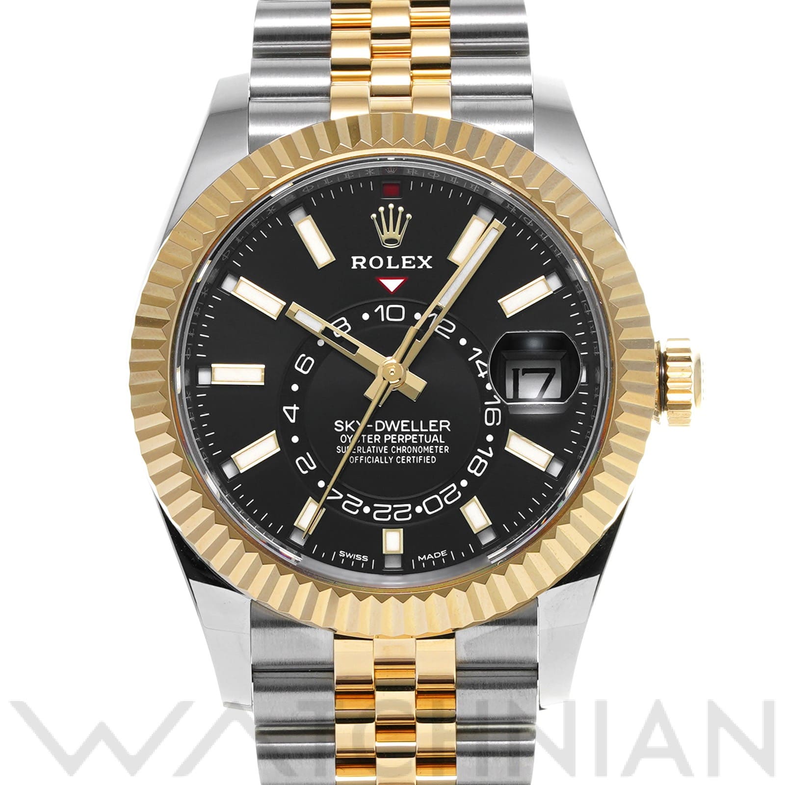 スカイドゥエラー 326933 ランダムシリアル ブライトブラック ロレックス ROLEX メンズ 【中古】
