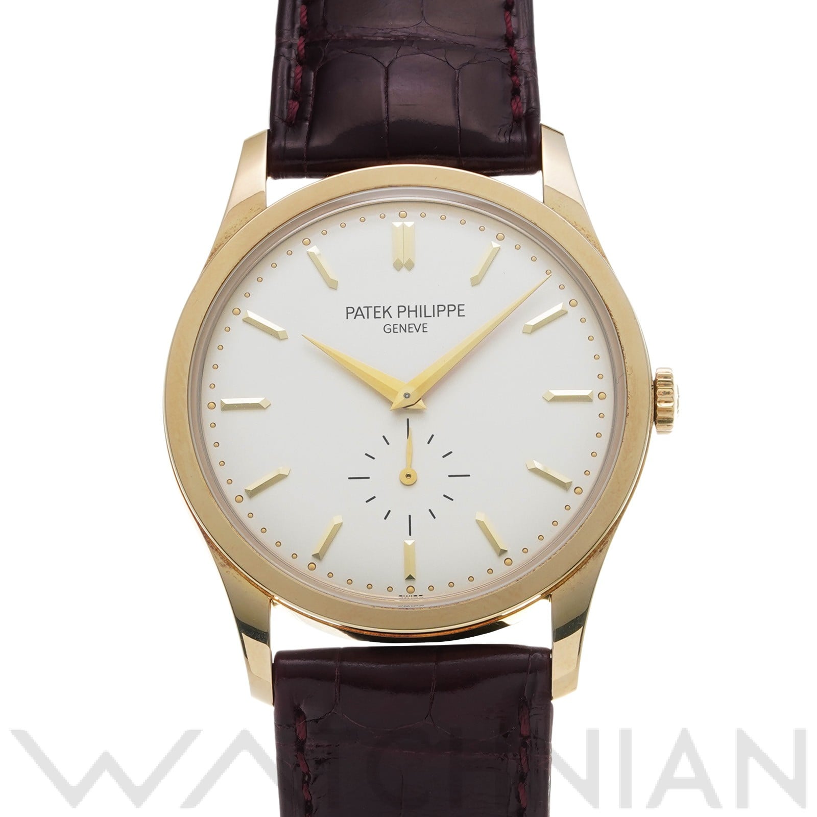 パテック フィリップ カラトラバ 5196J-001 シルバー メンズ 時計 【中古】【wristwatch】