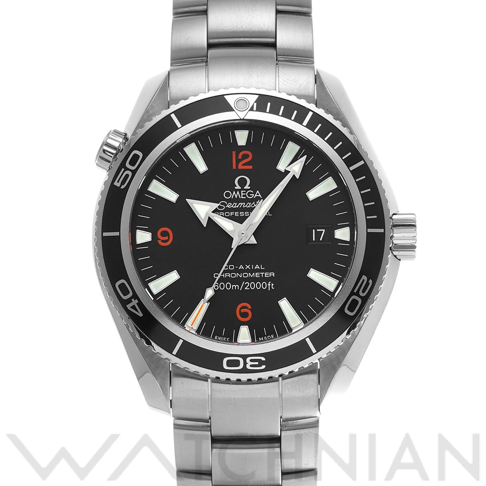 オメガ / OMEGA シーマスター プラネットオーシャン 600 コーアクシャル 2201.50 ブラック メンズ 時計 【中古】【wristwatch】
