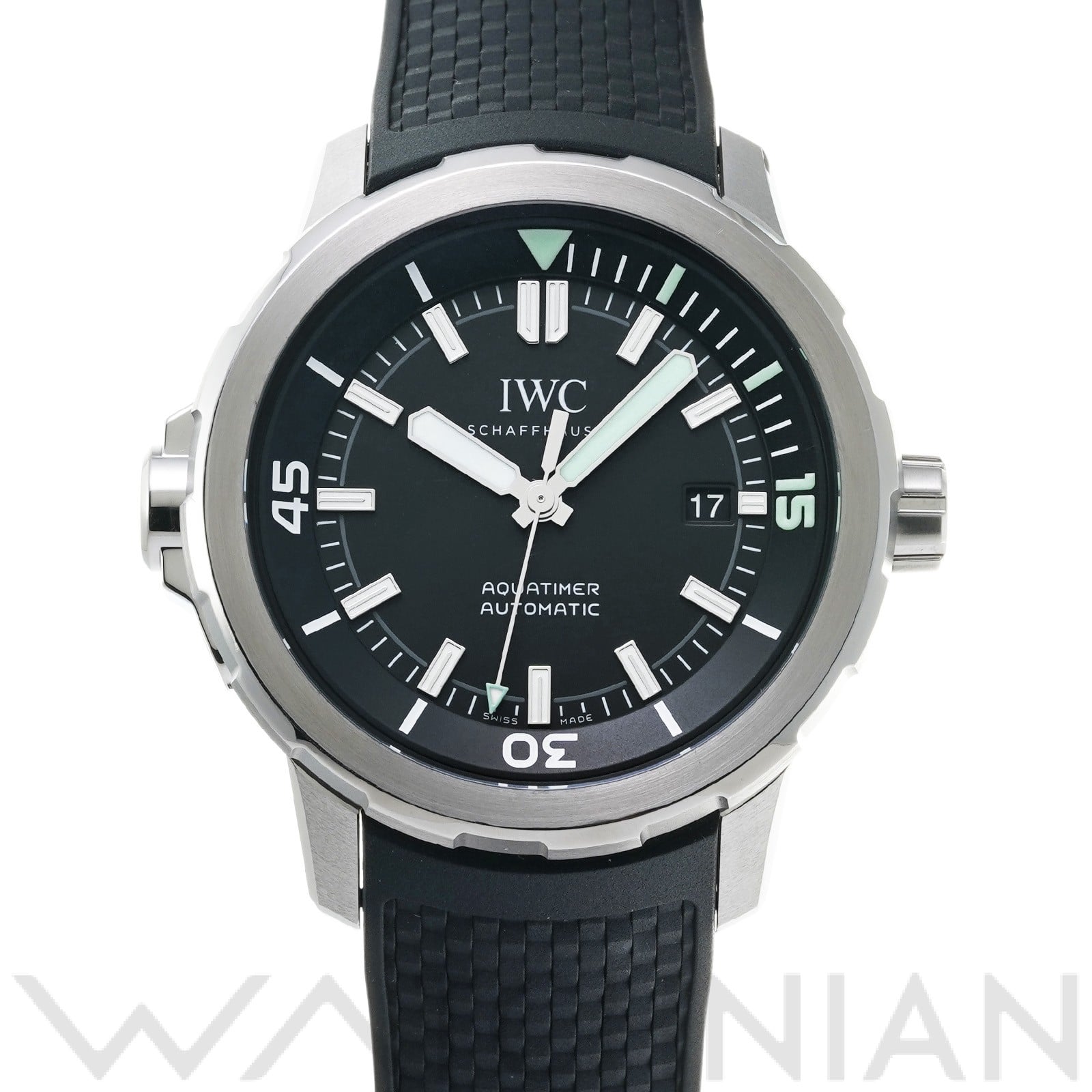 アクアタイマー オートマティック IW329001 ブラック インターナショナルウォッチカンパニー IWC メンズ 【中古】