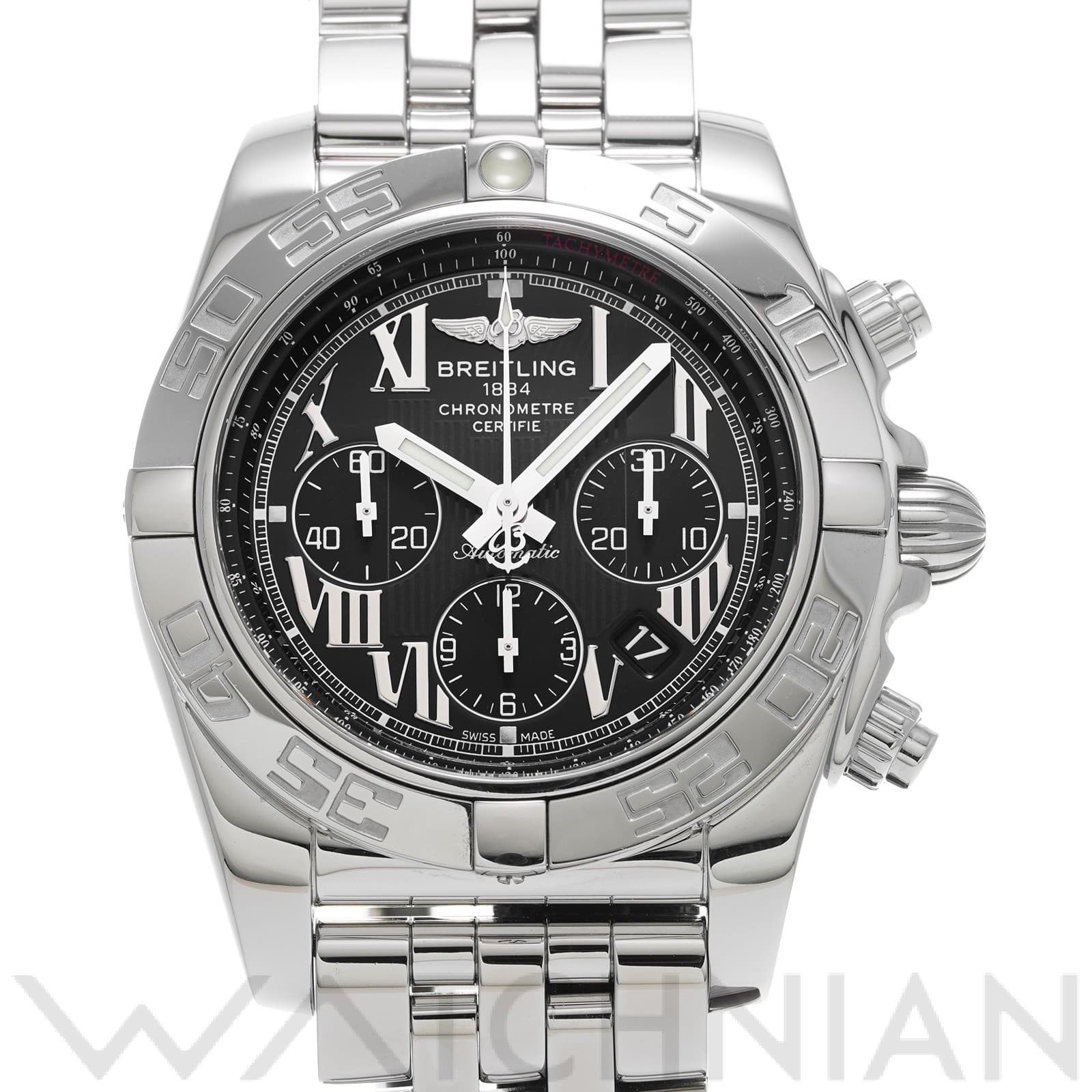 ブライトリング / BREITLING クロノマット 44 AB011012/B956 ブラック メンズ 時計 【中古】【wristwatch】