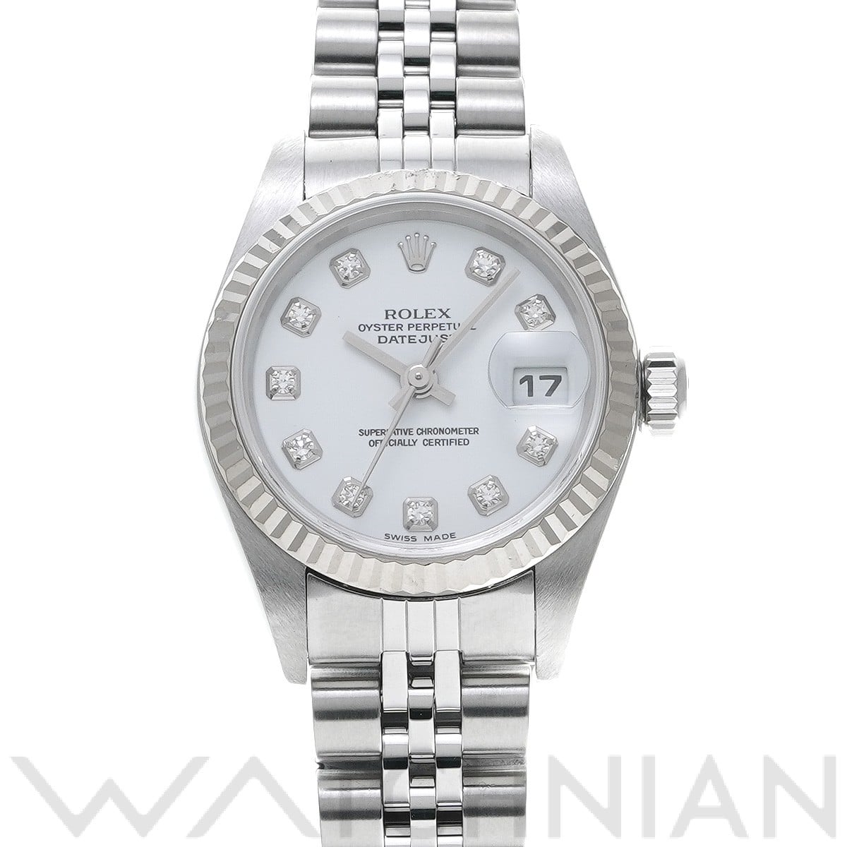 ロレックス デイトジャスト 26 79174G ホワイト/ダイヤモンド レディース 時計 【中古】【wristwatch】