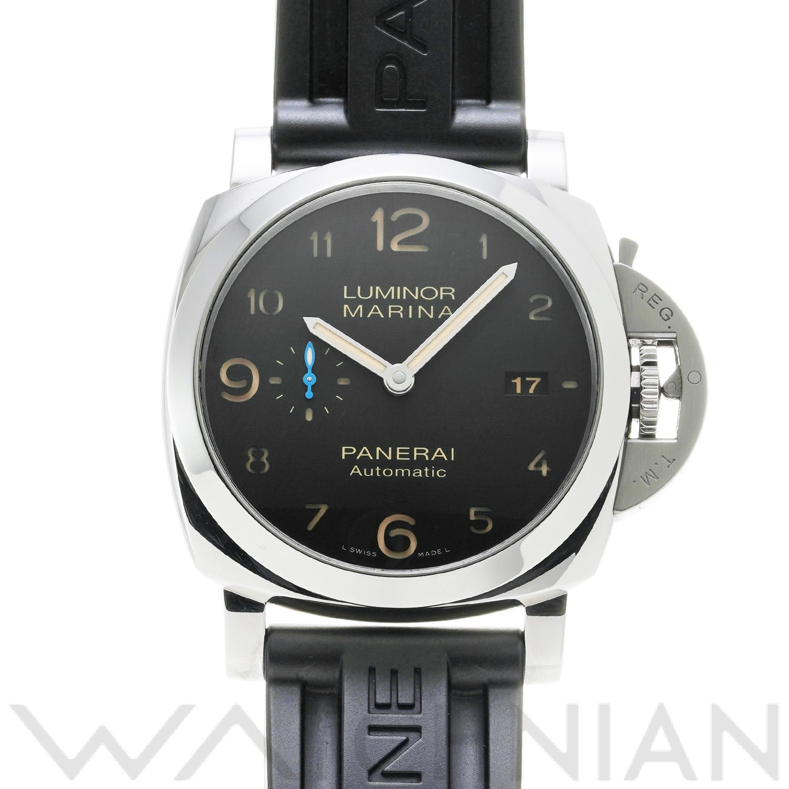 ルミノールマリーナ 1950 3デイズ オートマティック PAM01359 U番(2018年製造) ブラック パネライ OFFICINE PANERAI メンズ 【中古】