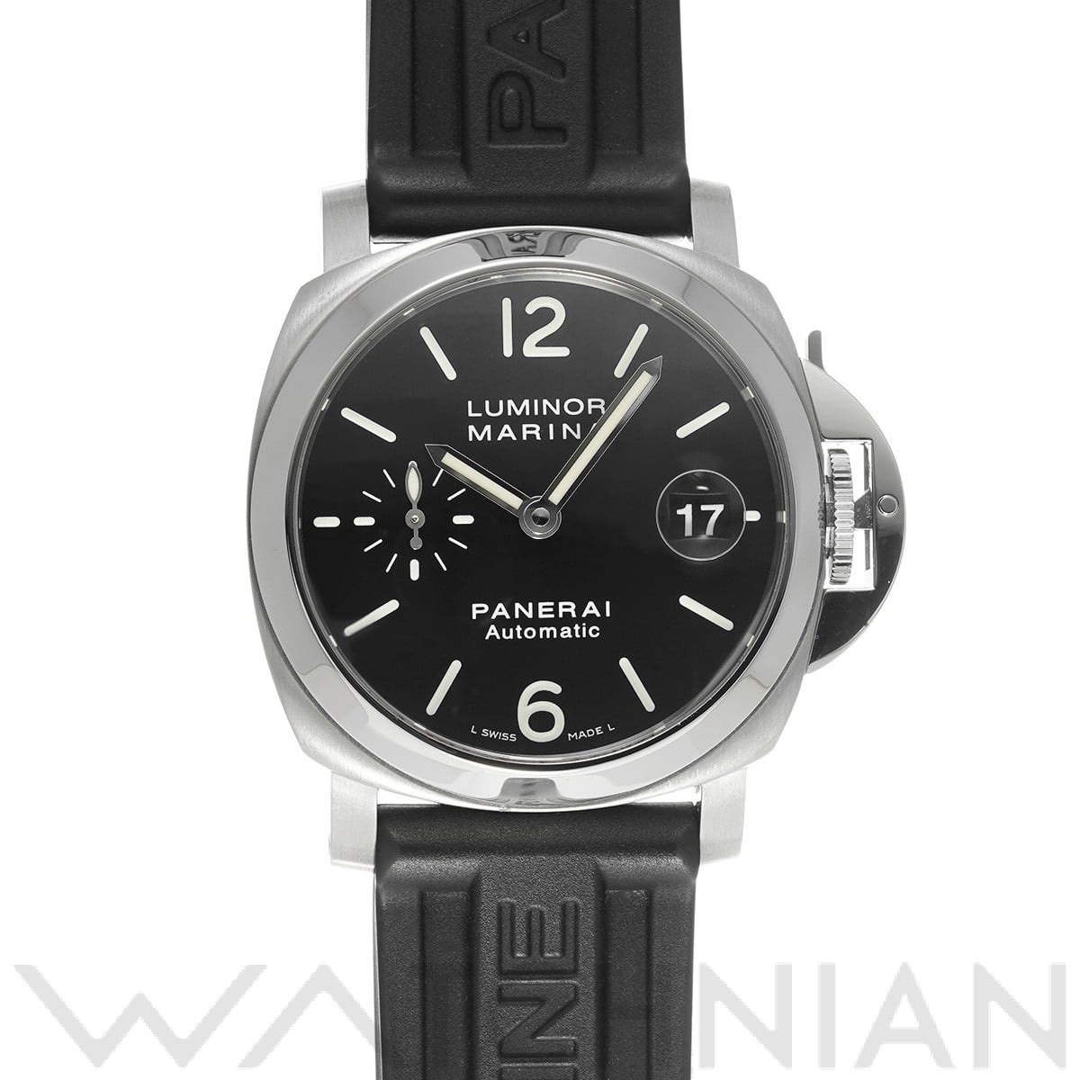 ルミノールマリーナ PAM00048 J番(2007年製造) ブラック パネライ OFFICINE PANERAI メンズ 【中古】