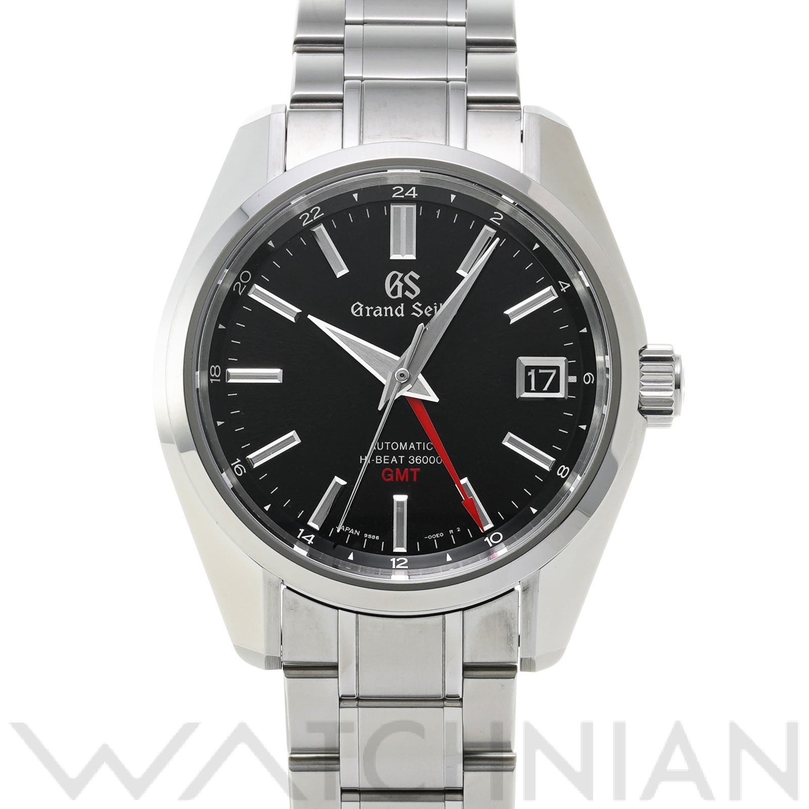 グランドセイコー / Grand Seiko ヘリテージコレクション メカニカル ハイビート36000 GMT SBGJ203 ブラック メンズ 時計 【中古】【wristwatch】