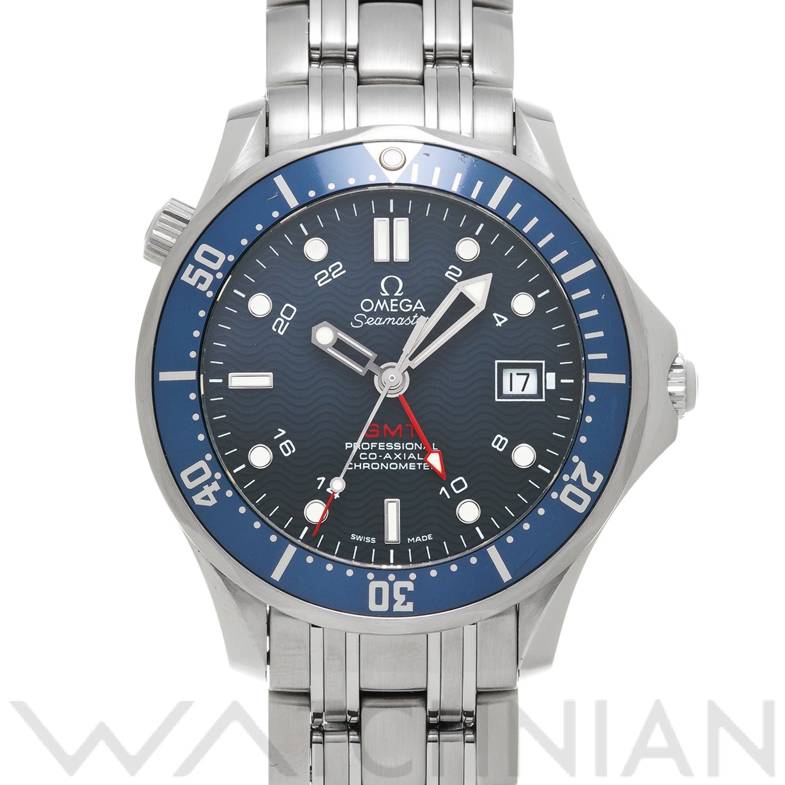 オメガ / OMEGA シーマスター ダイバー300 コーアクシャル GMT 2535.80 ブルー メンズ 時計 【中古】【wristwatch】