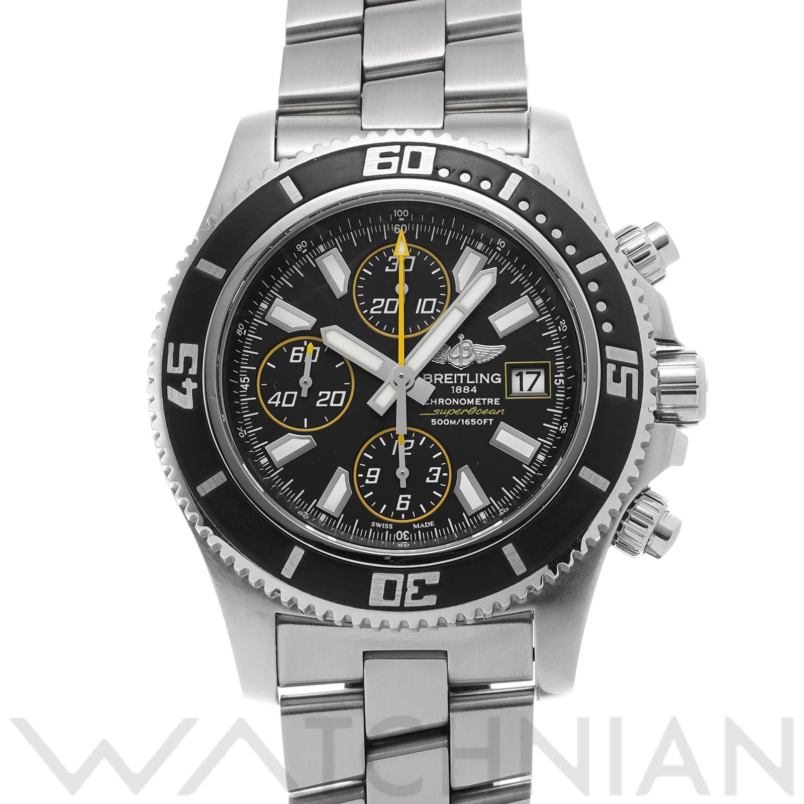 ブライトリング / BREITLING スーパーオーシャン クロノグラフ II A13341A8/BA82 ブラック メンズ 時計 【中古】【wristwatch】