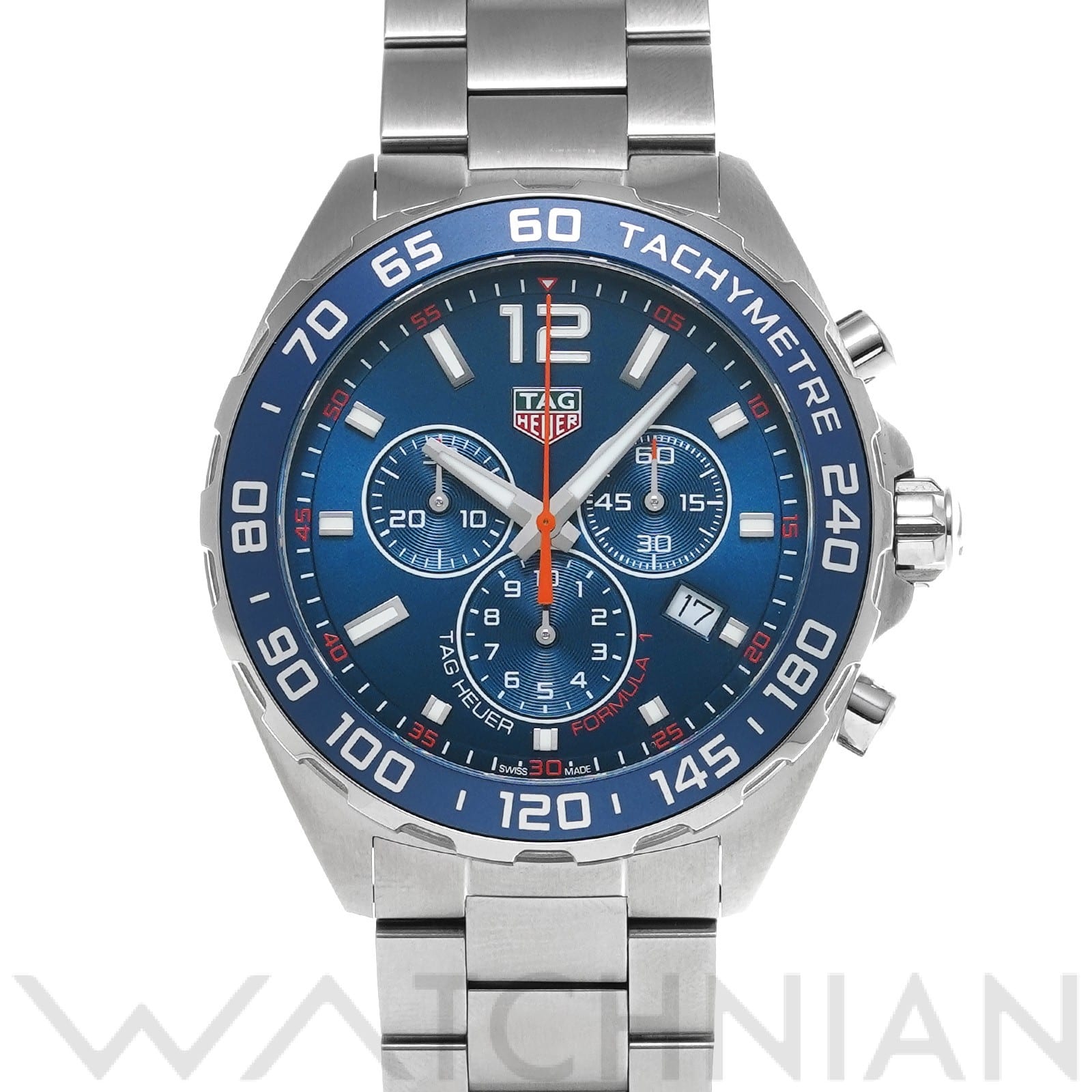 タグ ホイヤー / TAG HEUER フォーミュラ1 クォーツ クロノグラフ CAZ1014.BA0842 ブルー メンズ 時計 【中古】【wristwatch】