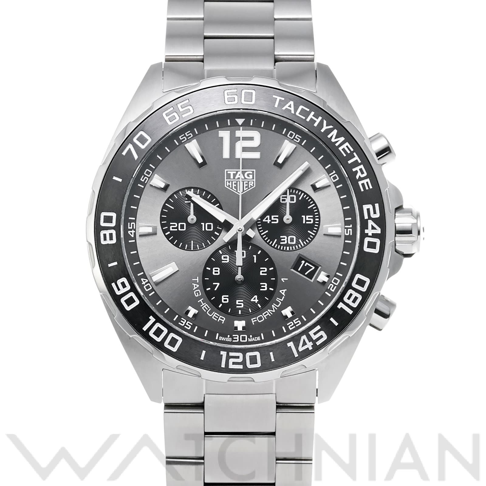 タグ ホイヤー / TAG HEUER フォーミュラ1 クォーツ クロノグラフ CAZ1011.BA0842 グレー/ブラック メンズ 時計 【中古】【wristwatch】
