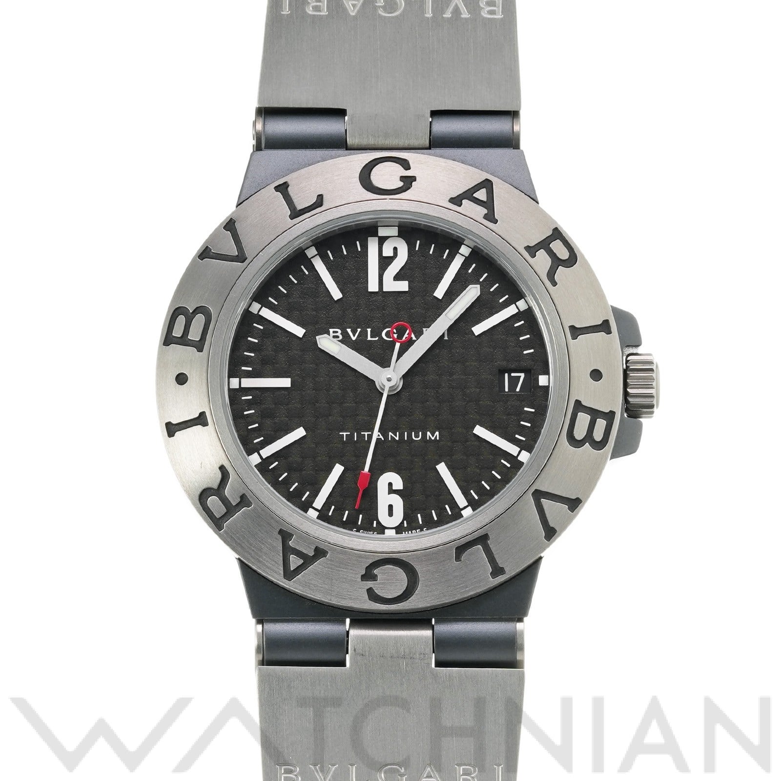 ディアゴノ TI38BTAVTD/SLN ブラックカーボン ブルガリ BVLGARI メンズ 【中古】