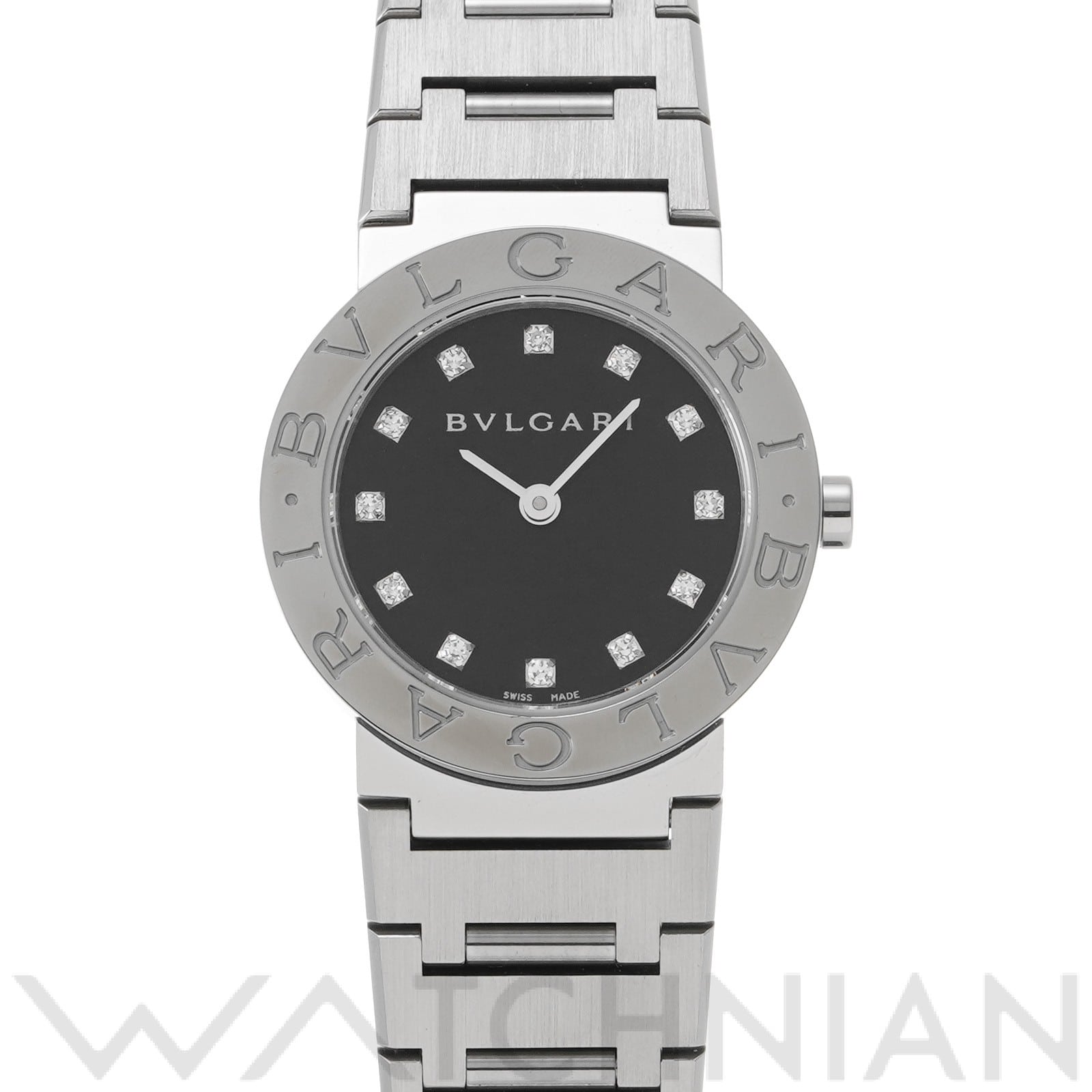 ブルガリ / BVLGARI ブルガリブルガリ BB26SS ブラック/ダイヤモンド レディース 時計 【中古】【wristwatch】