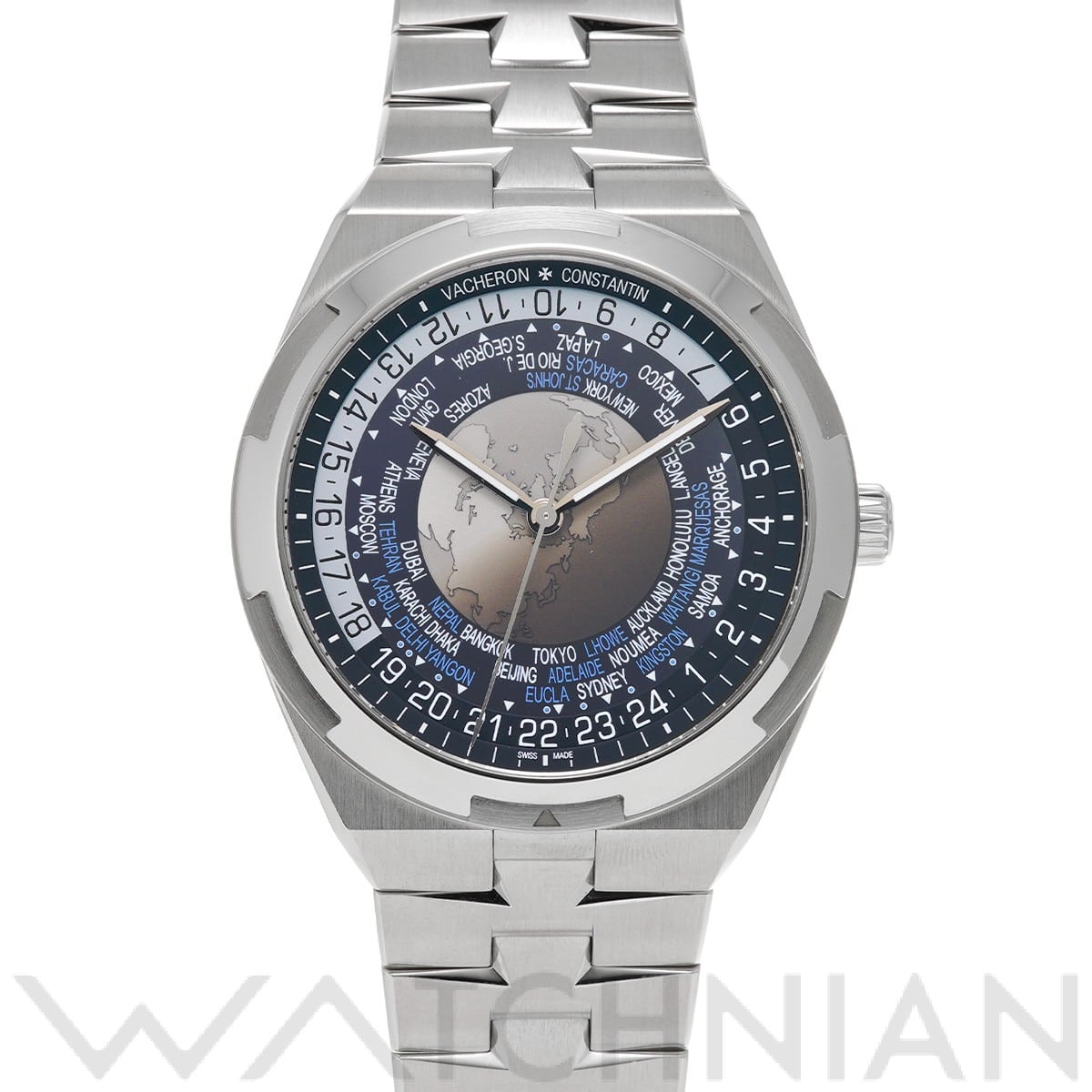 ヴァシュロン コンスタンタン オーバーシーズ ワールドタイム 7700V/110A-B172 ブルー メンズ 時計 【中古】【wristwatch】