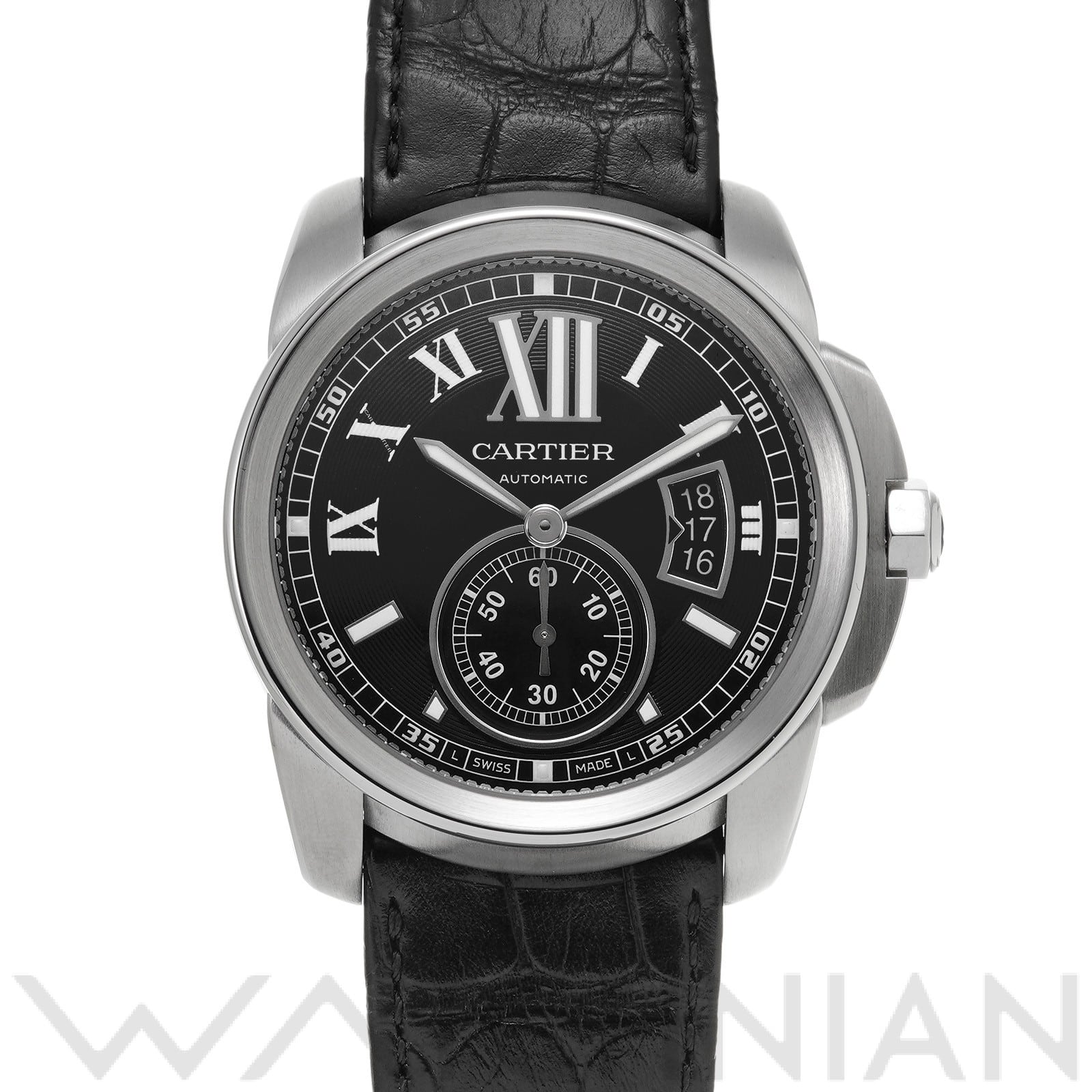 カリブル ドゥ カルティエ W7100041 ブラック カルティエ CARTIER メンズ 【中古】