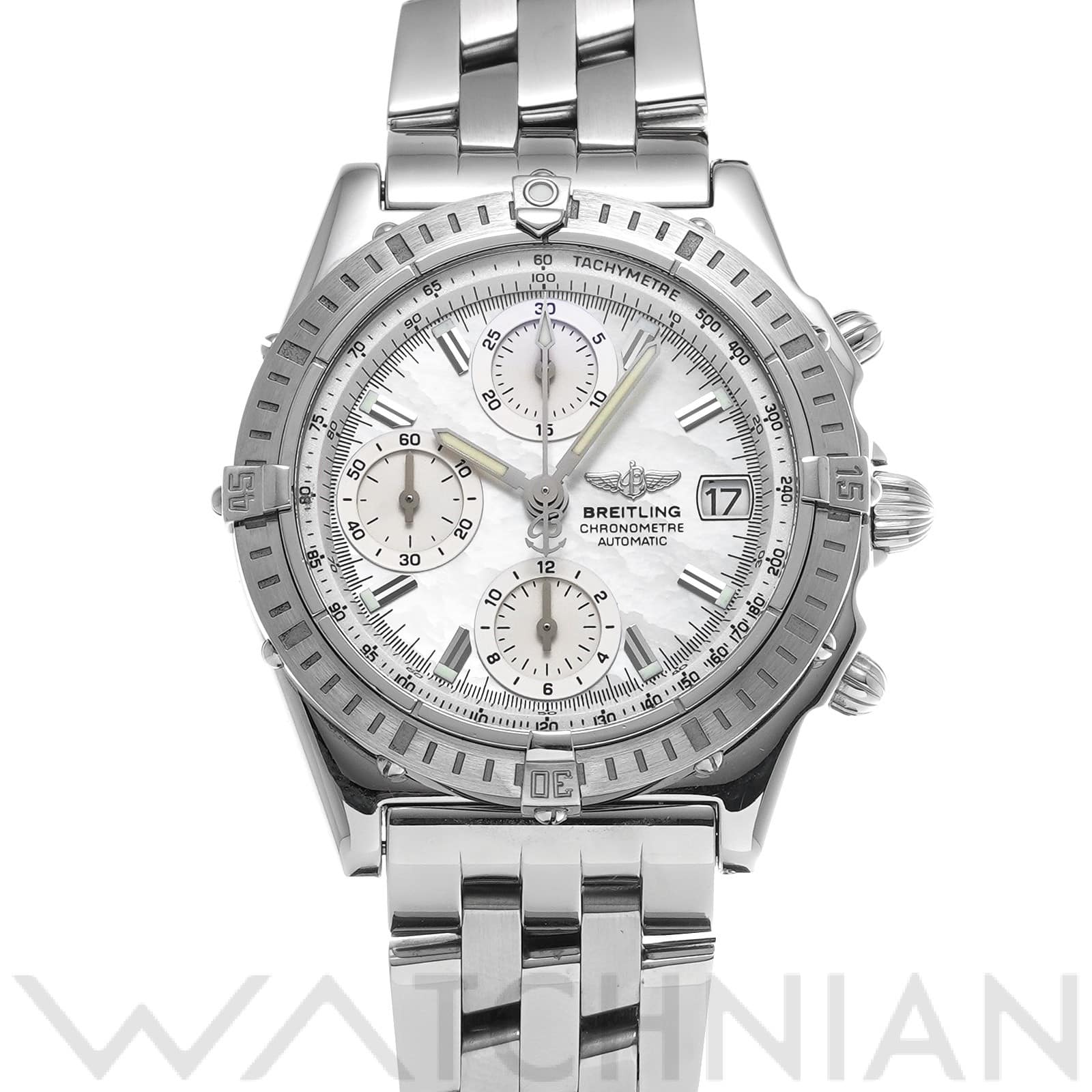 ブライトリング / BREITLING クロノマット A13352 ホワイトシェル/シルバー メンズ 時計 【中古】【wristwatch】