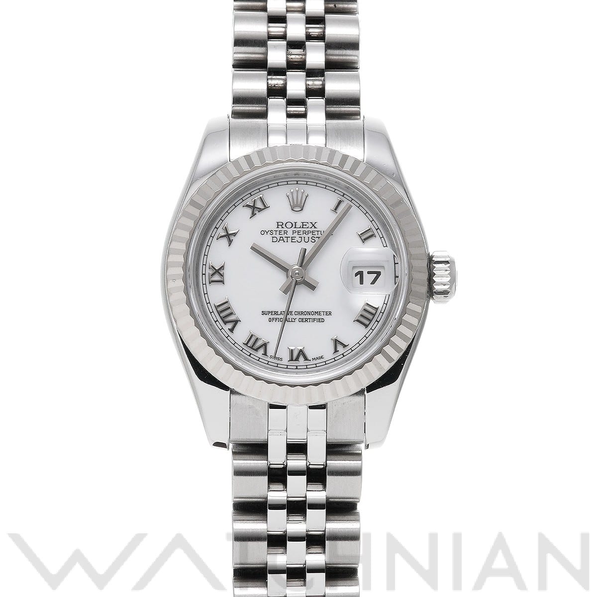 ロレックス レディ デイトジャスト 26 179174 ホワイト レディース 時計 【中古】【wristwatch】