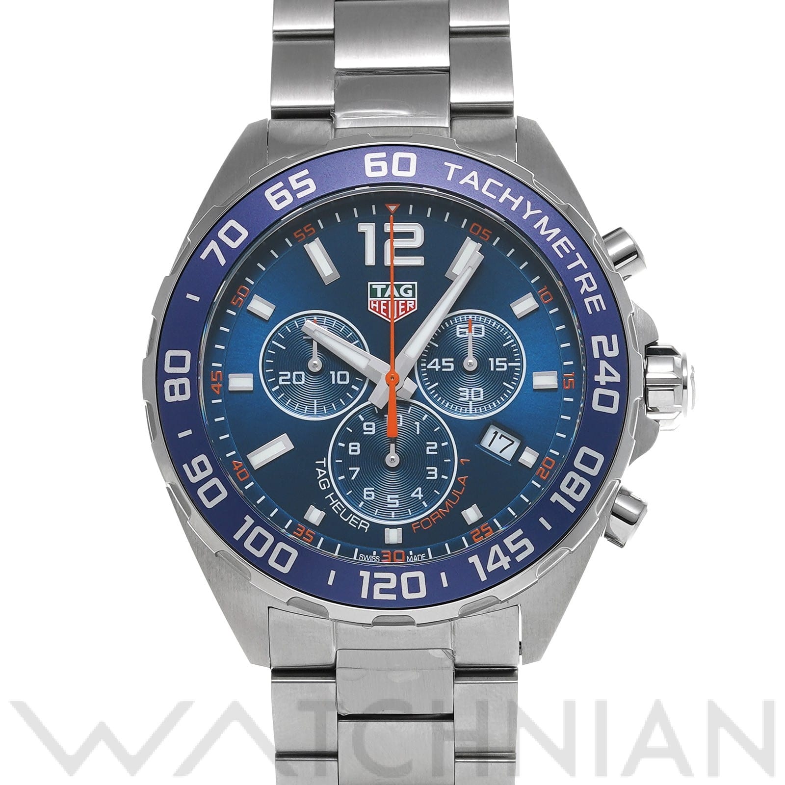 タグ ホイヤー / TAG HEUER フォーミュラ1 クォーツ クロノグラフ CAZ1014.BA0842 ブルー メンズ 時計 【中古】【wristwatch】