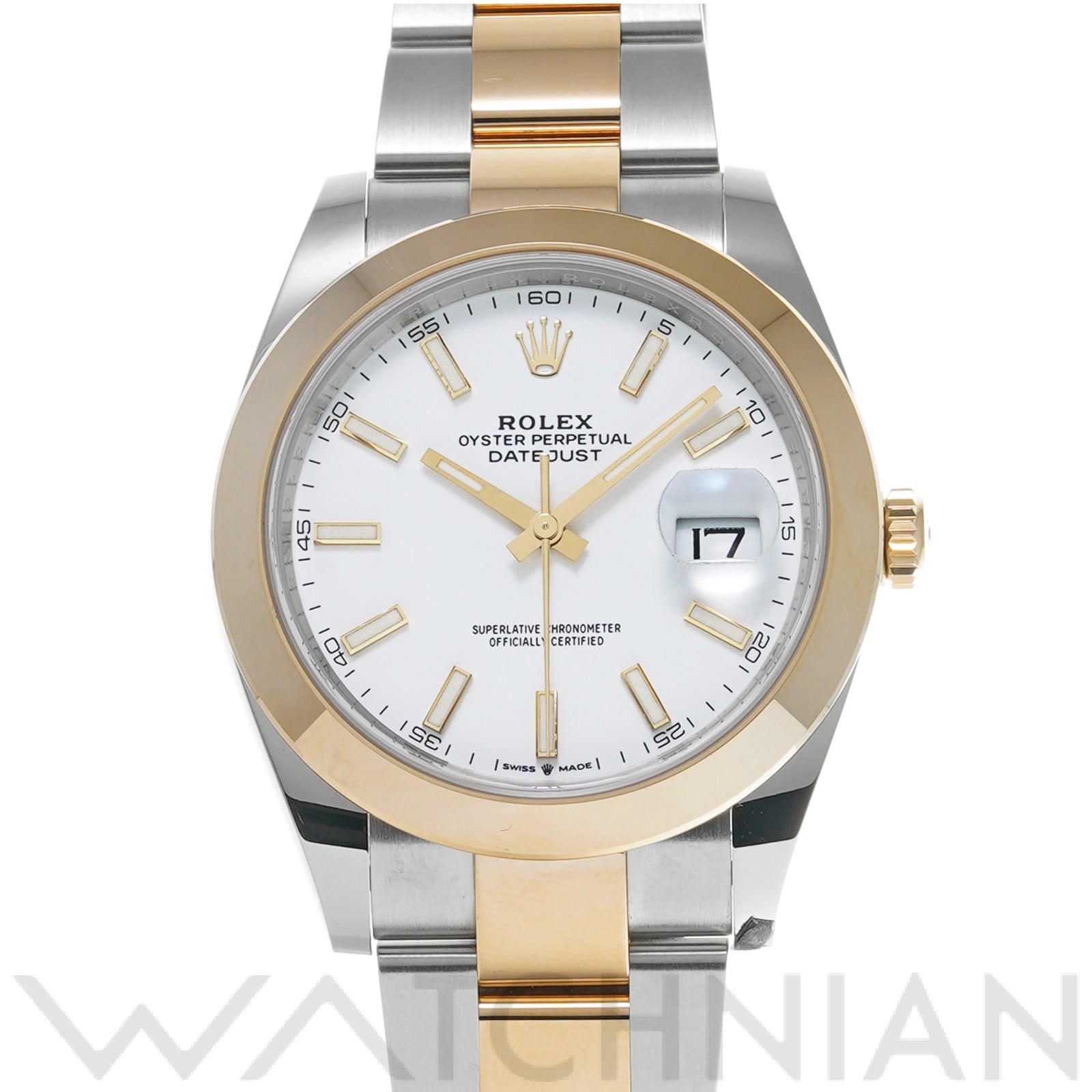 ロレックス デイトジャスト 41 126303 ホワイト メンズ 時計 【中古】【wristwatch】