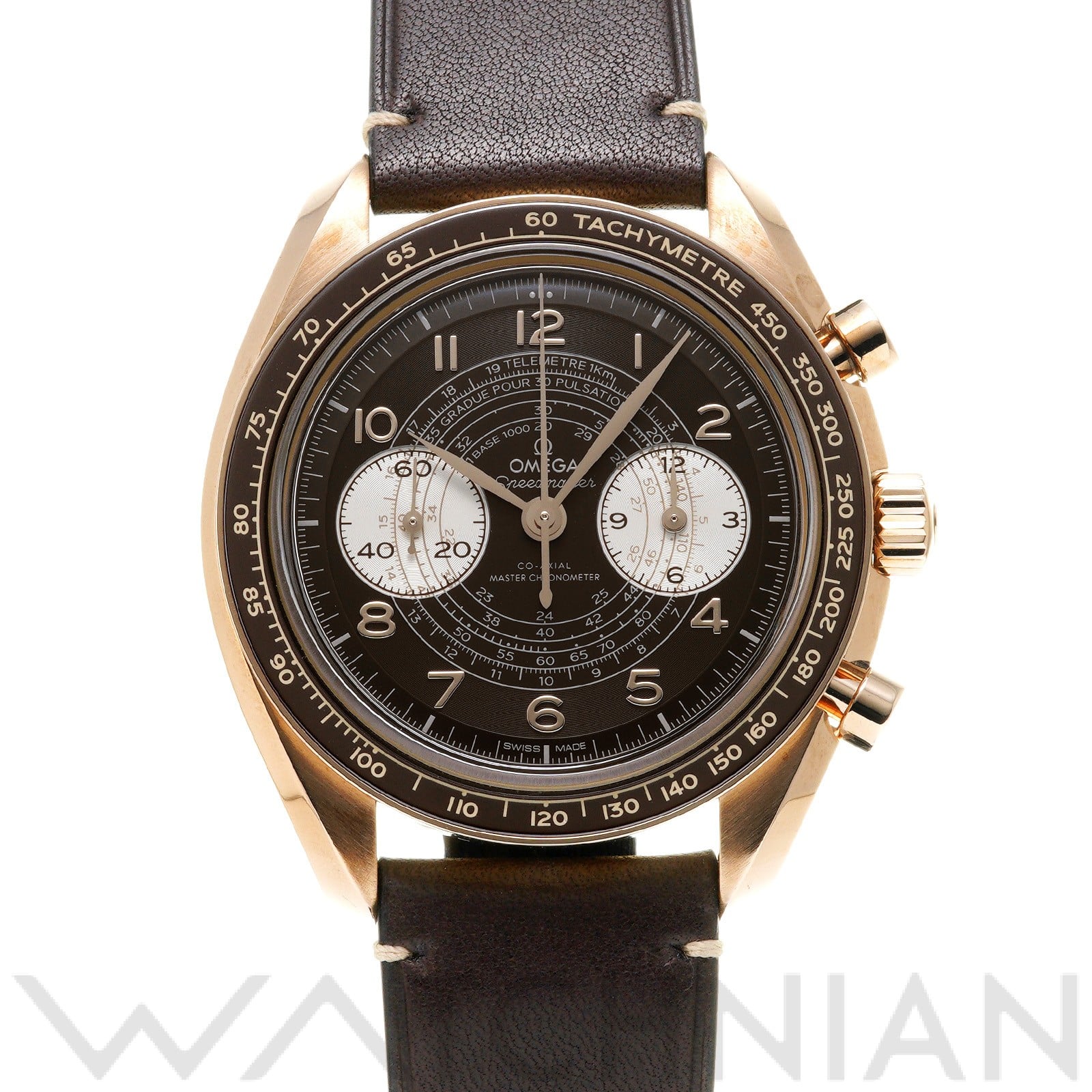 スピードマスター クロノスコープ コーアクシャル マスタークロノメーター 329.92.43.51.10.001 ブラウン/シルバー オメガ OMEGA メンズ 【中古】