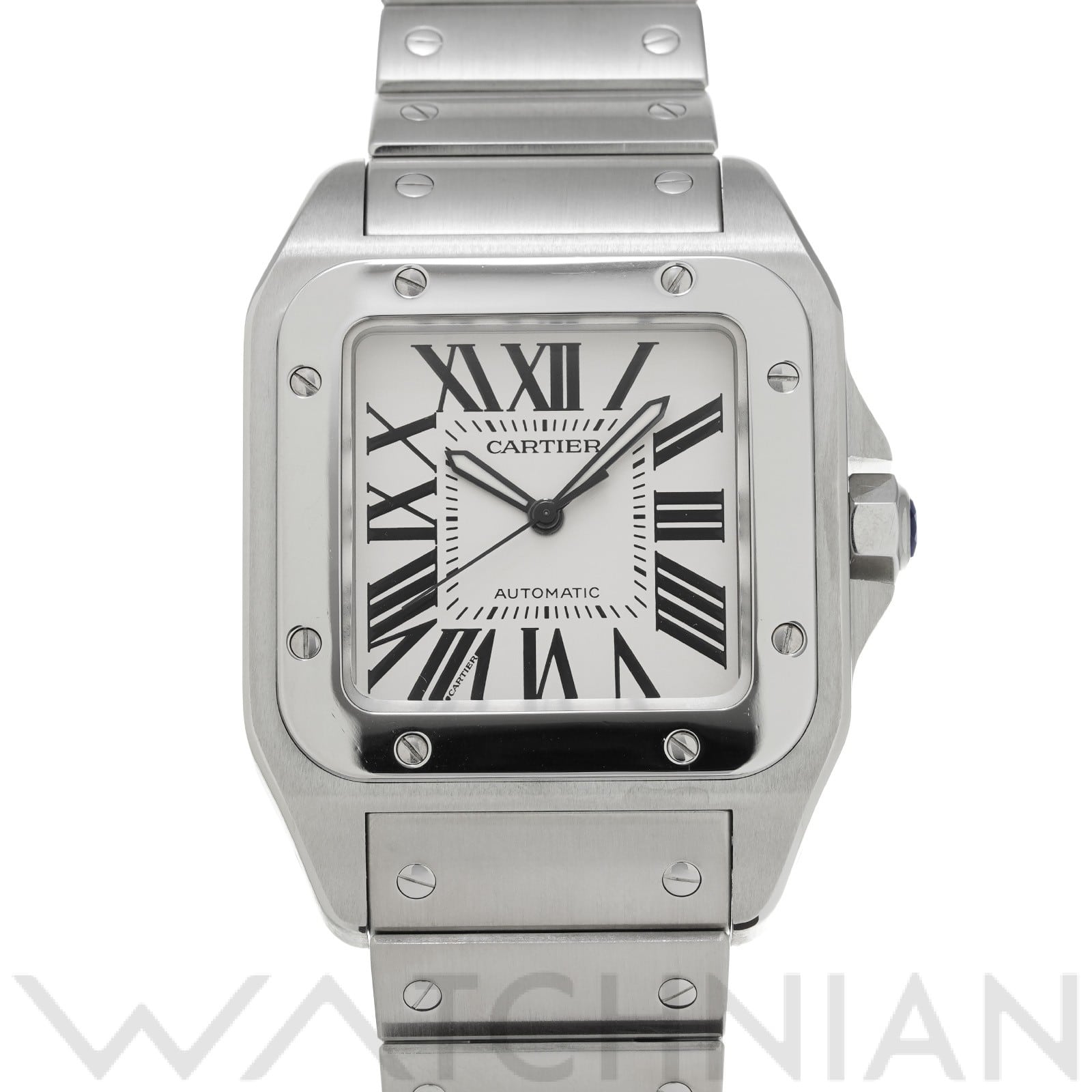 カルティエ / CARTIER サントス 100 LM W200737G シルバー メンズ 時計 【中古】【wristwatch】