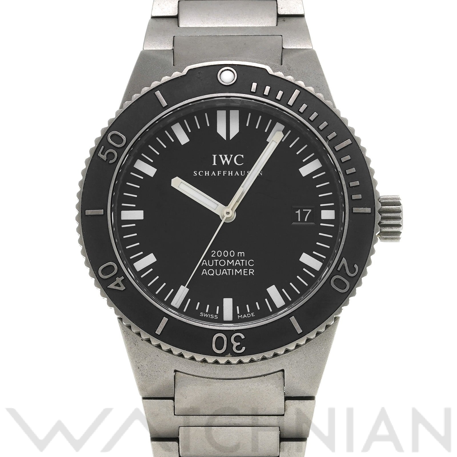 IWC GST アクアタイマー IW353601 ブラック メンズ 時計 【中古】【wristwatch】