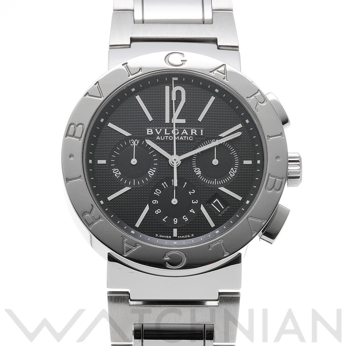 ブルガリ / BVLGARI ブルガリブルガリ クロノグラフ BB42BSSDCH ブラック メンズ 時計 【中古】【wristwatch】