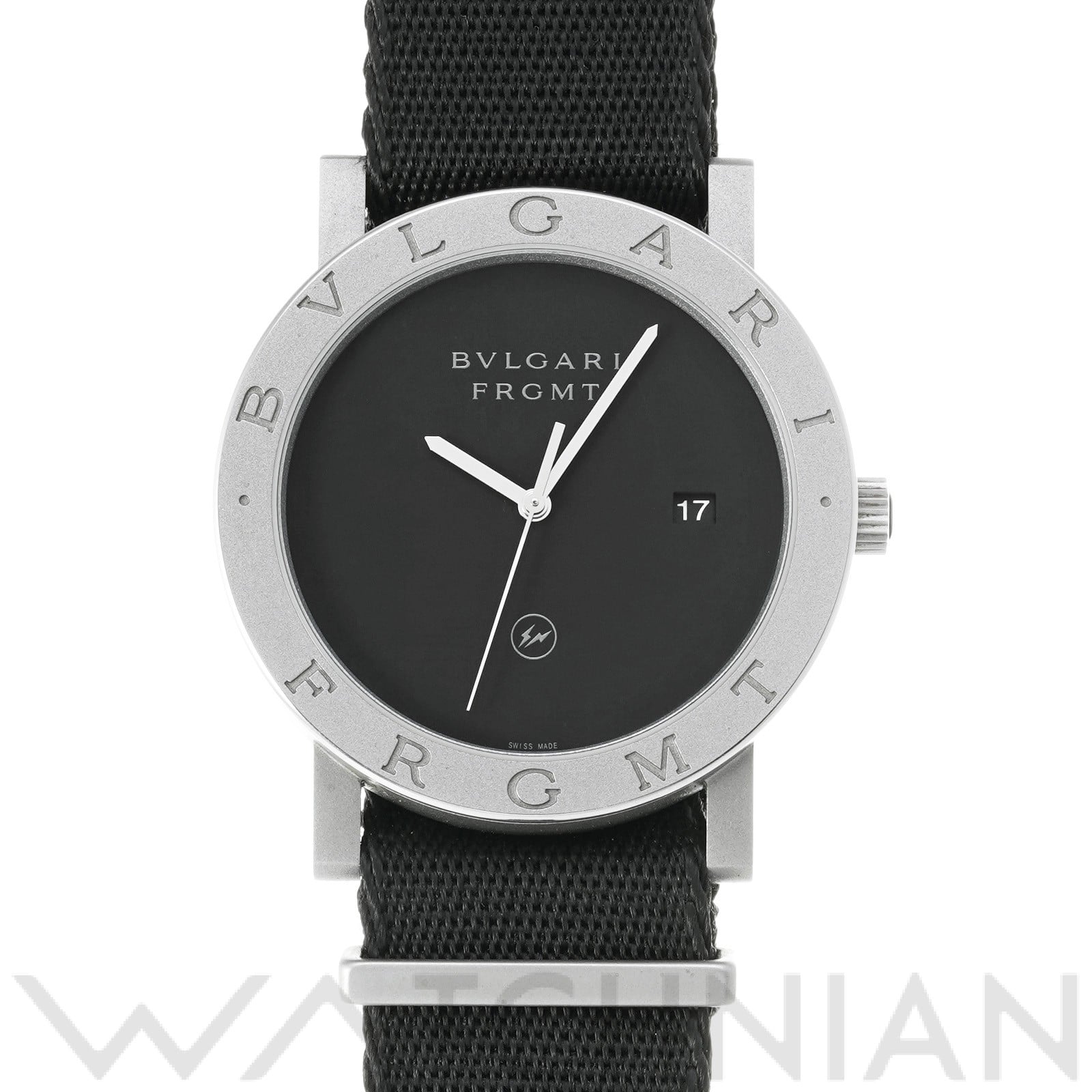 ブルガリ ブルガリブルガリ フラグメント BB41S ブラック メンズ 時計 【中古】【wristwatch】