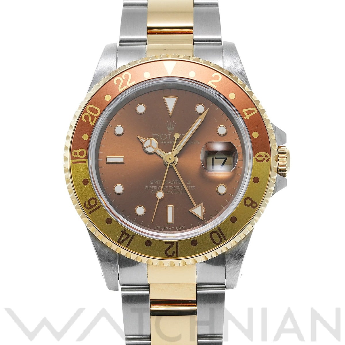 ロレックス GMTマスターII 16713 ブラウン メンズ 時計 【中古】【wristwatch】