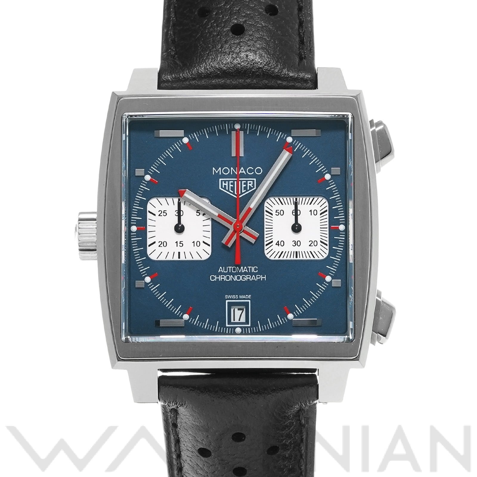 モナコ キャリバー11 クロノグラフ スティーブ・マックイーン CAW211P.FC6356 ブルー/シルバー タグホイヤー TAG HEUER メンズ 【中古】