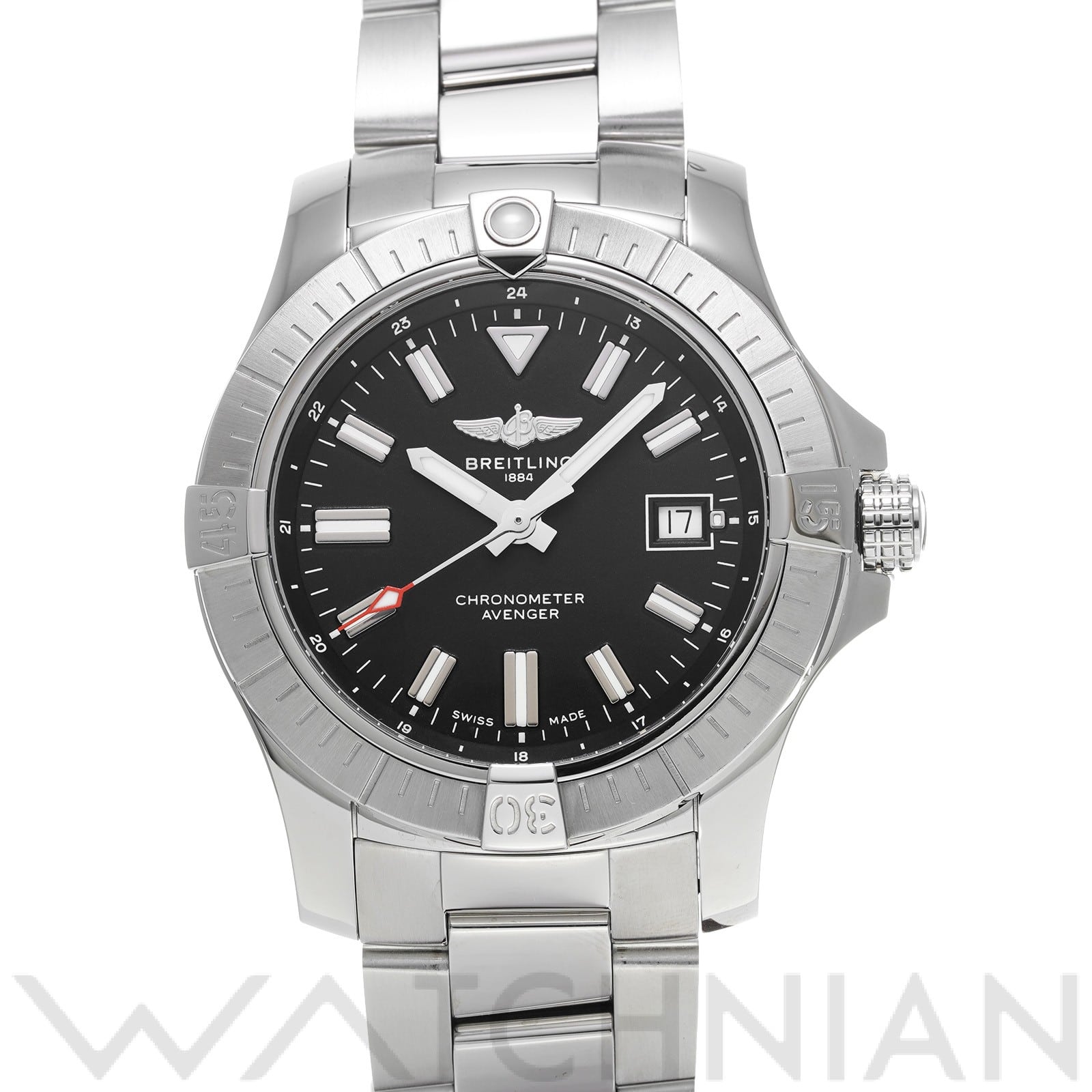 ブライトリング / BREITLING アベンジャー オートマチック 43 A17318101B1A1 ブラック メンズ 時計 【中古】【wristwatch】